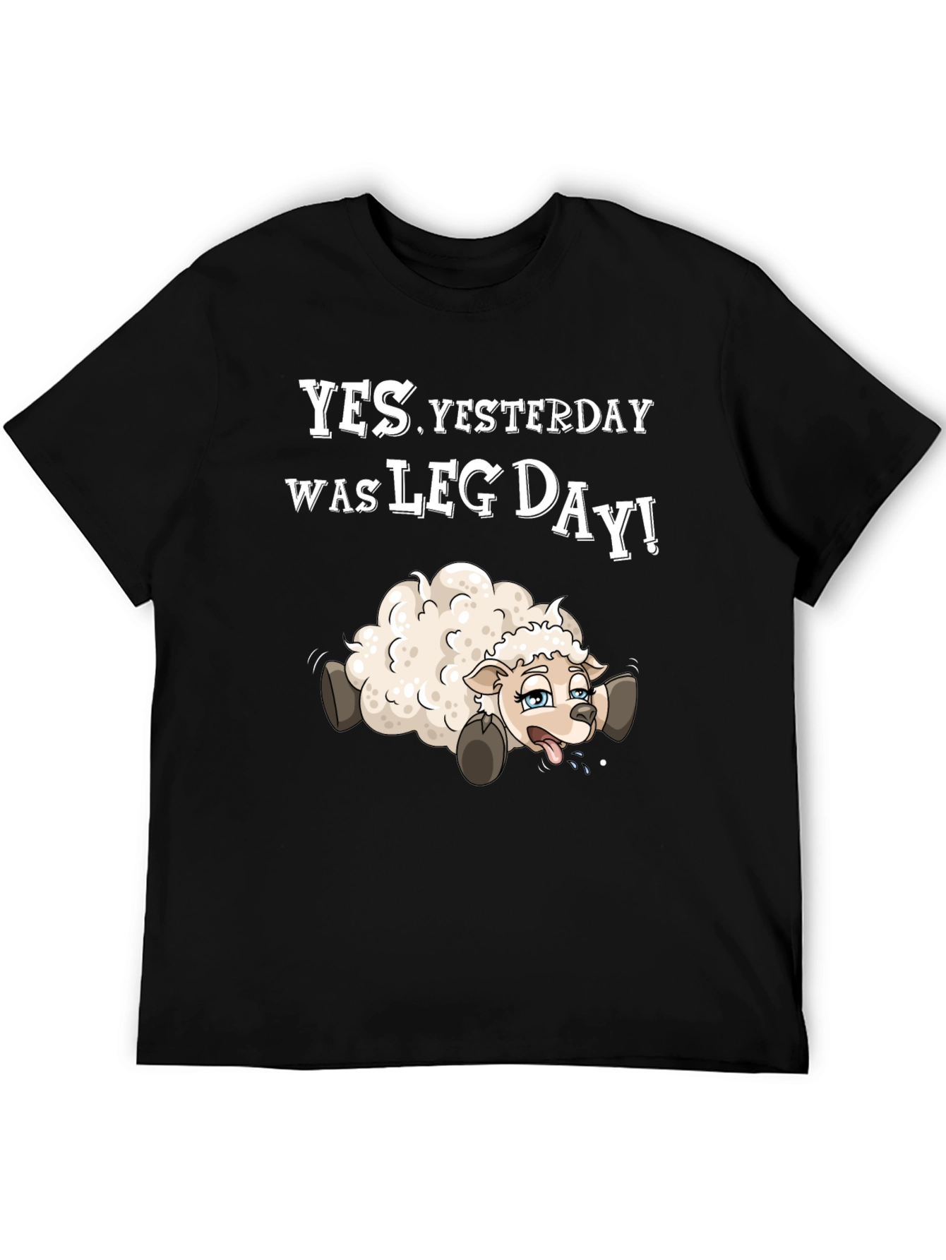 Funny Leg Day T-Shirt - Sheep Design