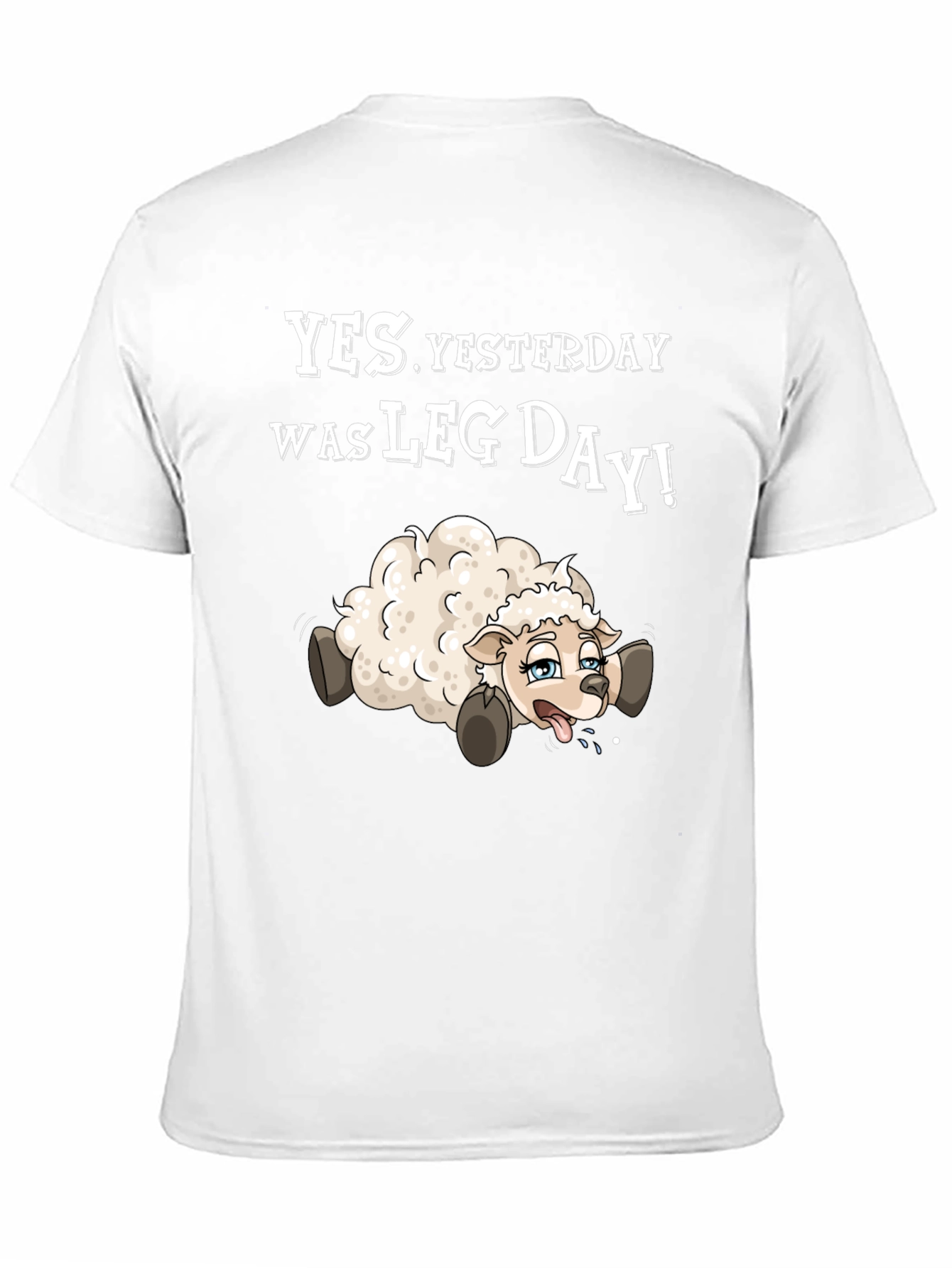 Funny Leg Day T-Shirt - Sheep Design