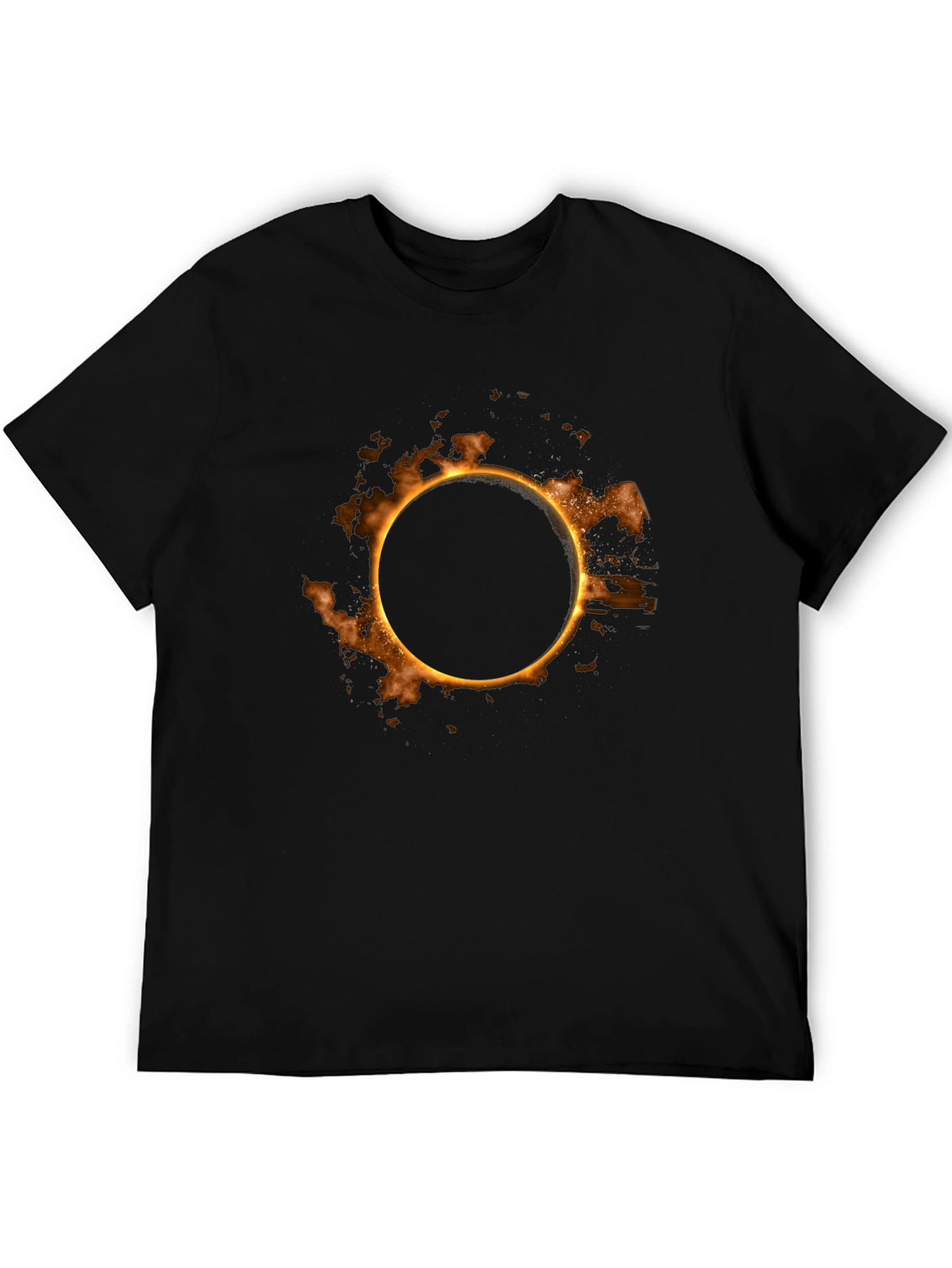 Eclipse Graphic Print Black T-Shirt