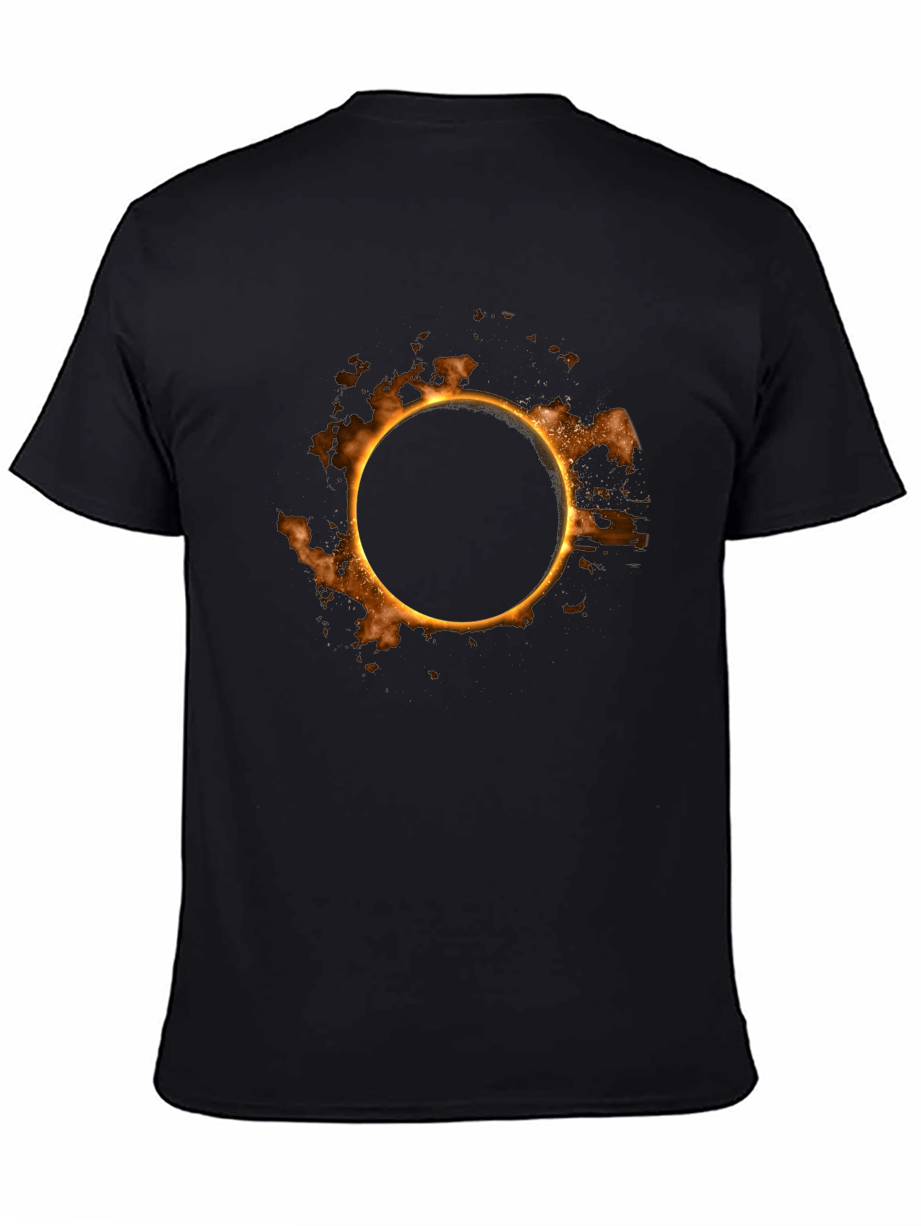 Eclipse Graphic Print Black T-Shirt