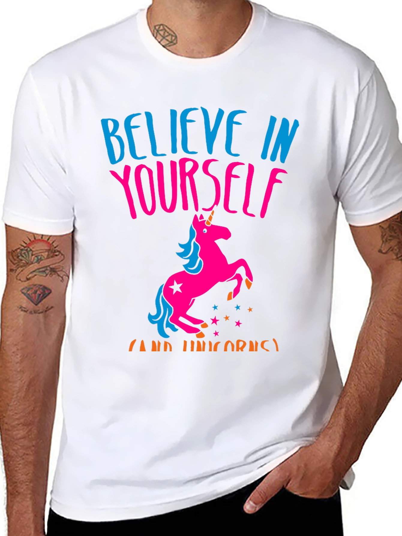 Believe In Yourself Unicorn Graphic Tee