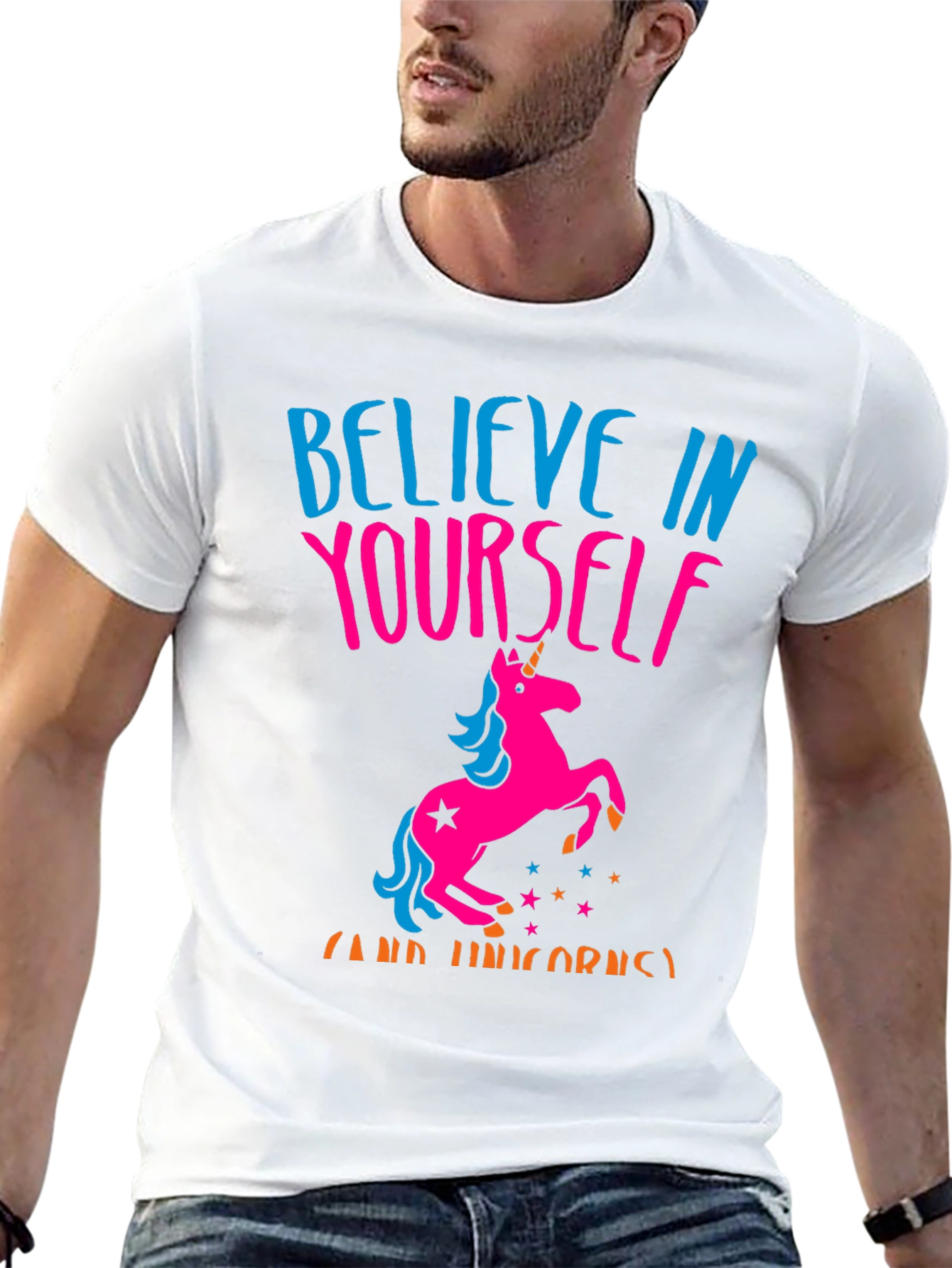 Believe In Yourself Unicorn Graphic Tee