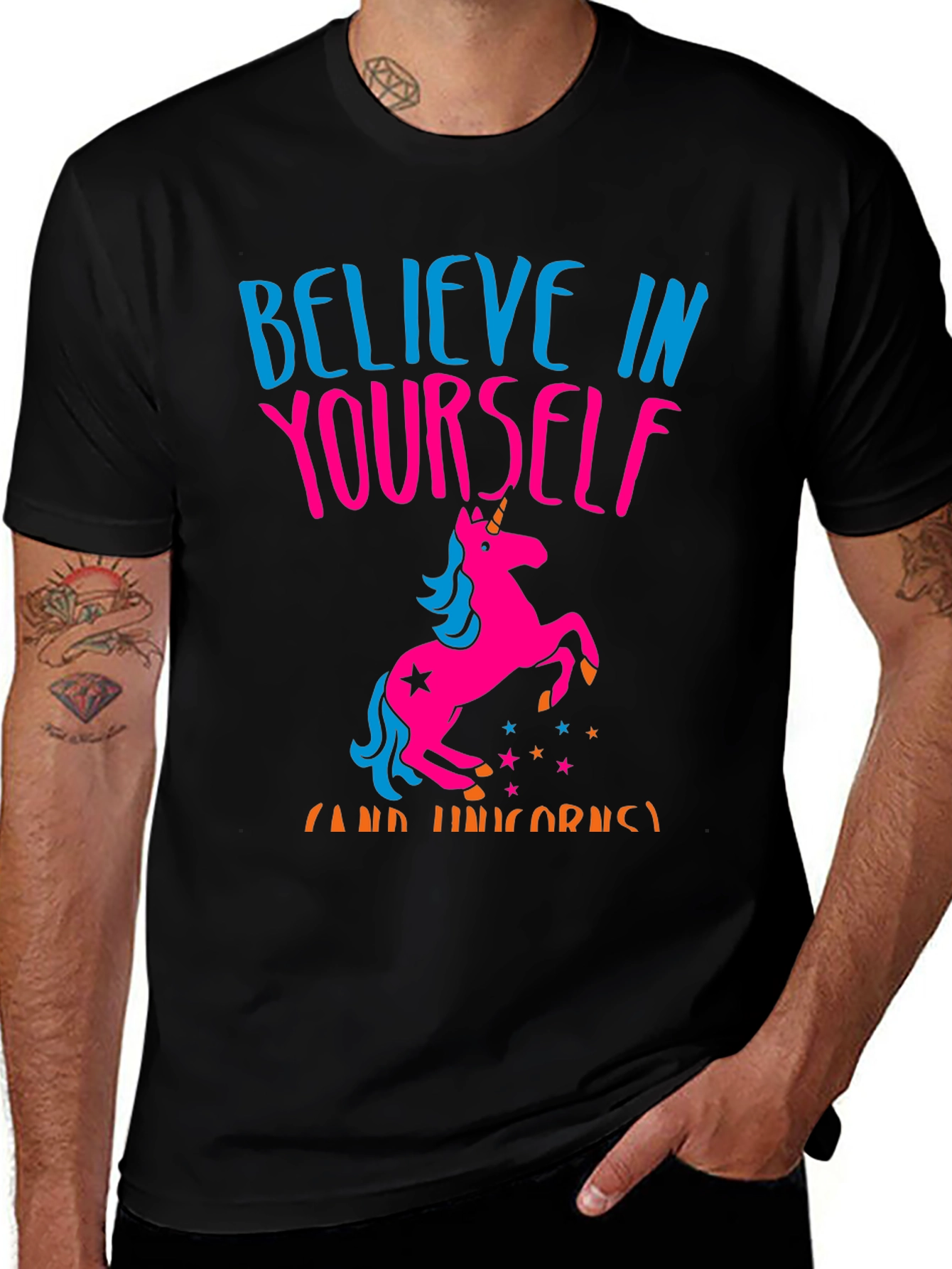 Believe In Yourself Unicorn Graphic Tee