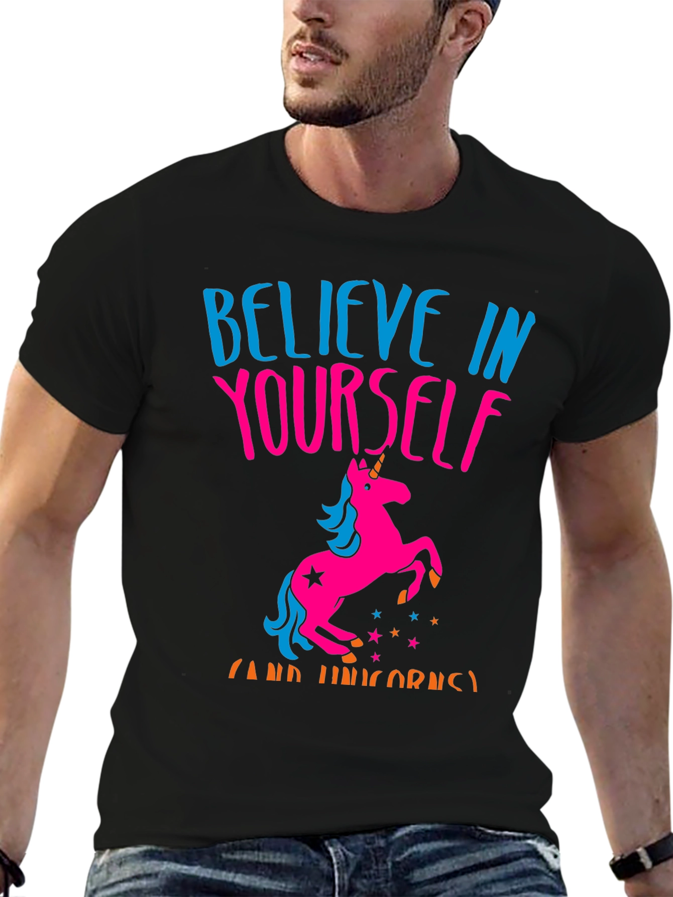 Believe In Yourself Unicorn Graphic Tee