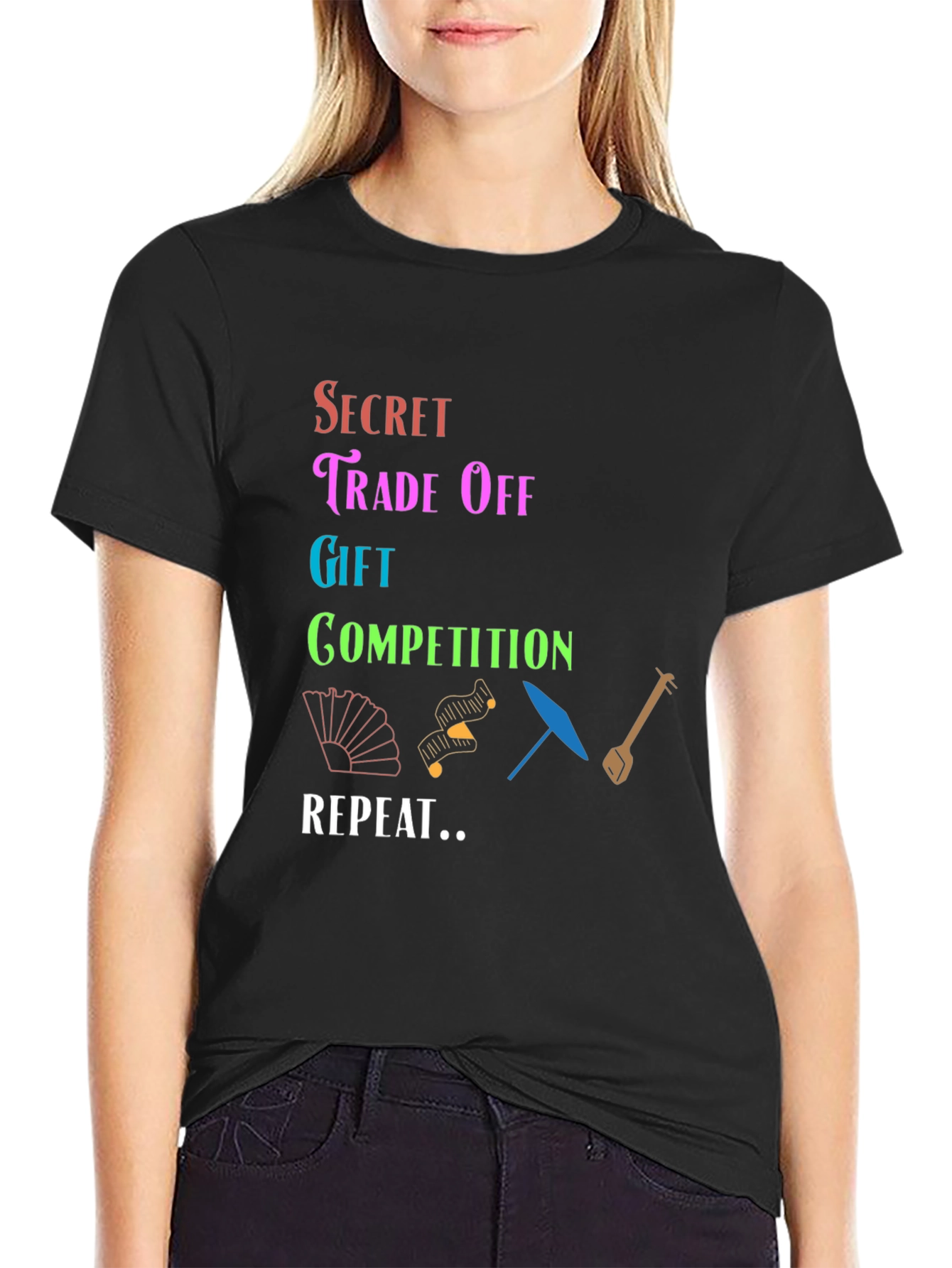 Secret Trade Off T-Shirt Gift Competition Repeat
