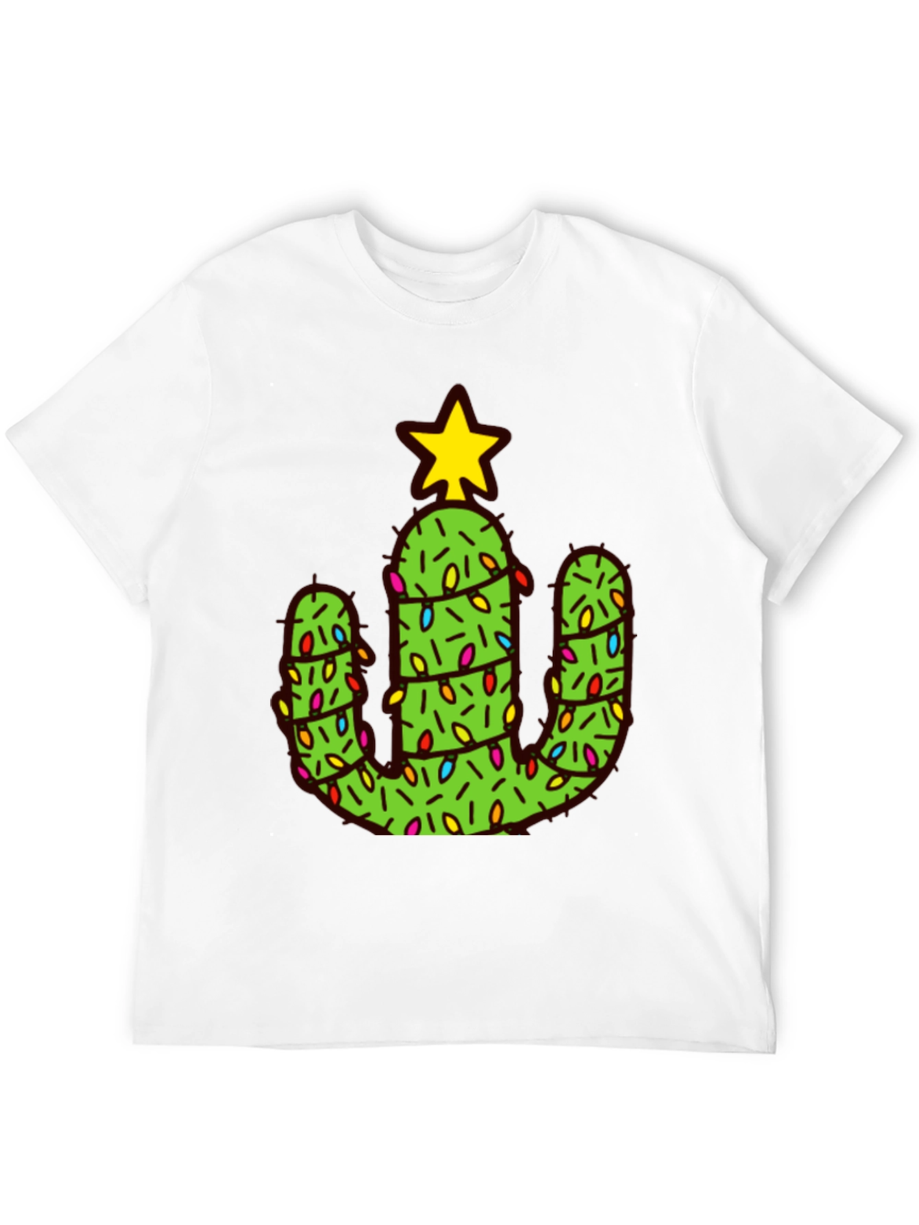 Cactus Christmas Tree Graphic Tee