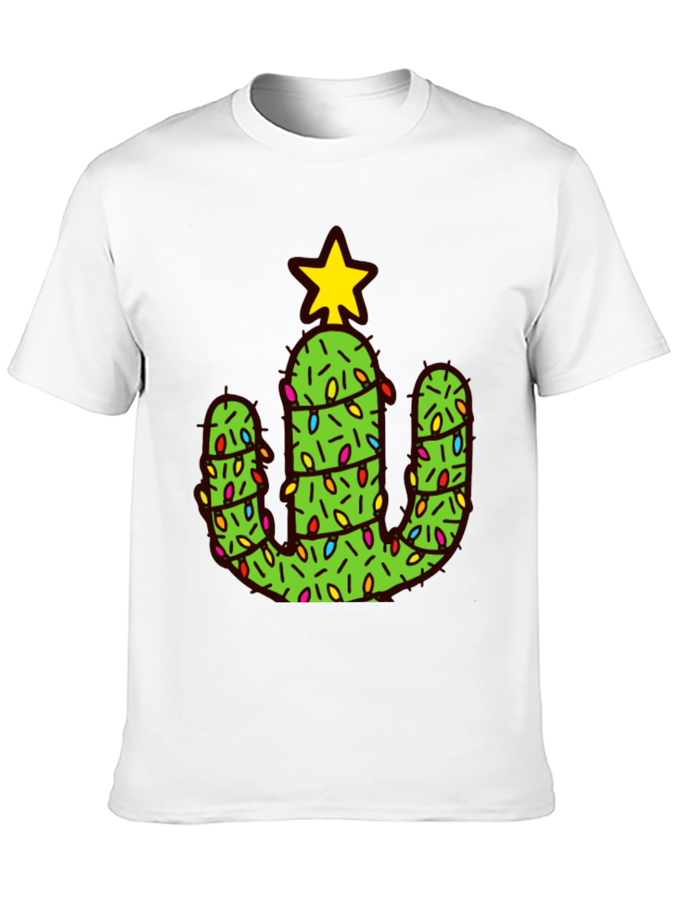 Cactus Christmas Tree Graphic Tee