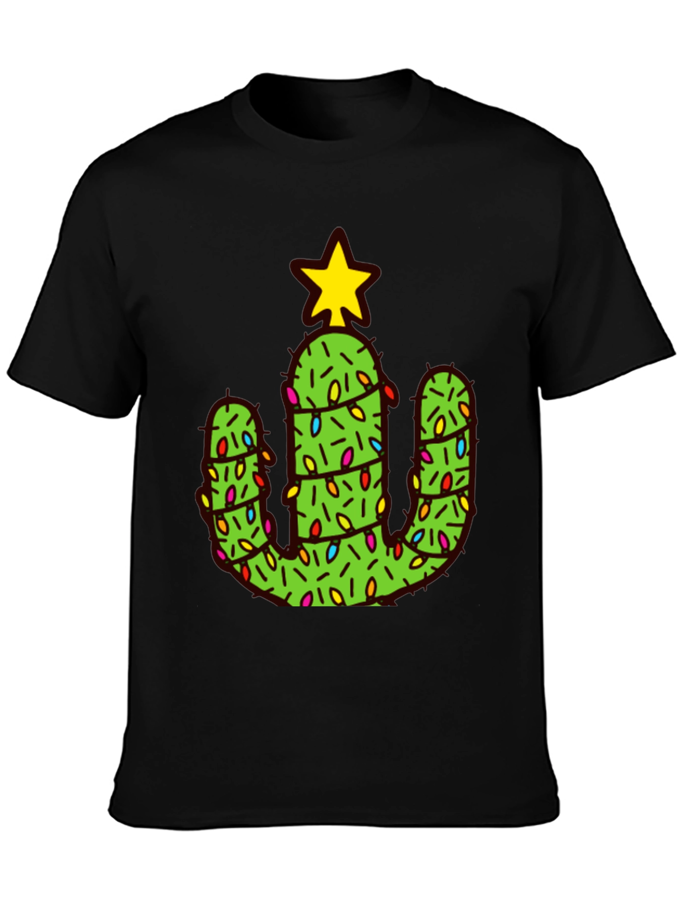 Cactus Christmas Tree Graphic Tee
