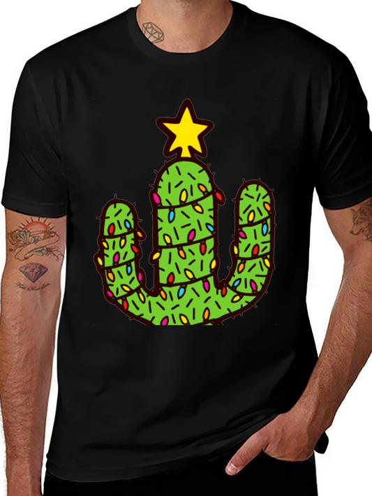 Cactus Christmas Tree Graphic Tee