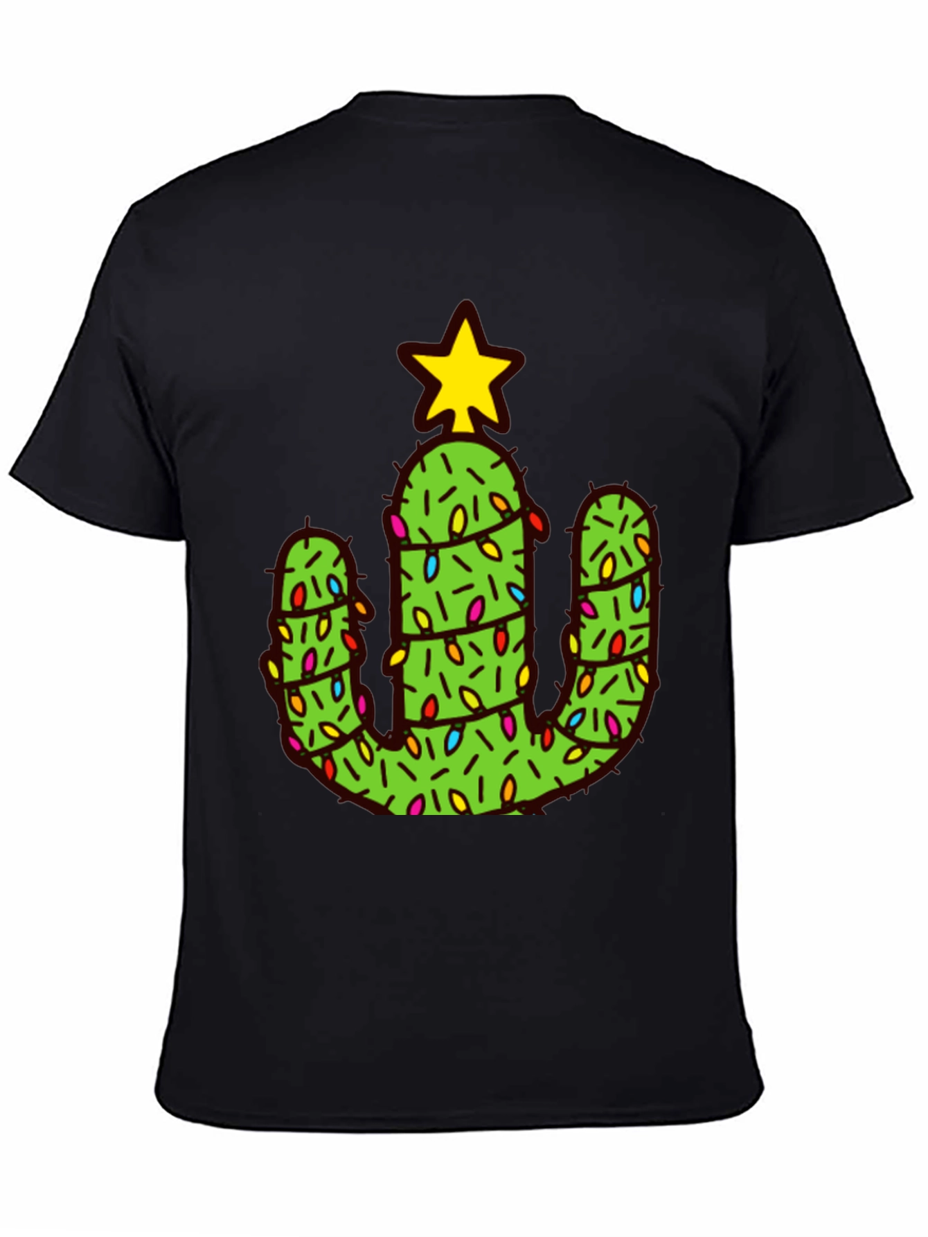 Cactus Christmas Tree Graphic Tee