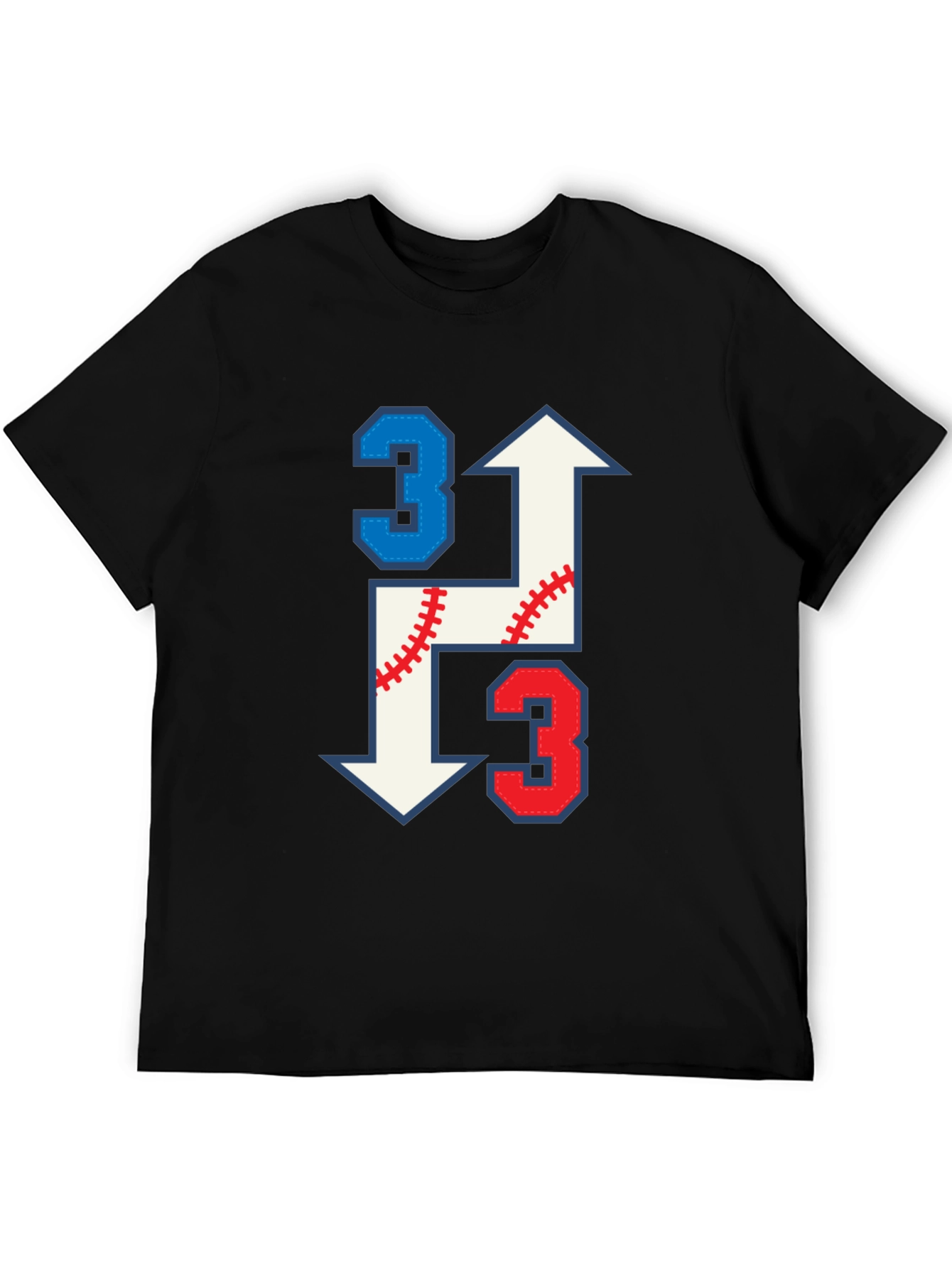 Baseball Arrow Number 3 T-Shirt