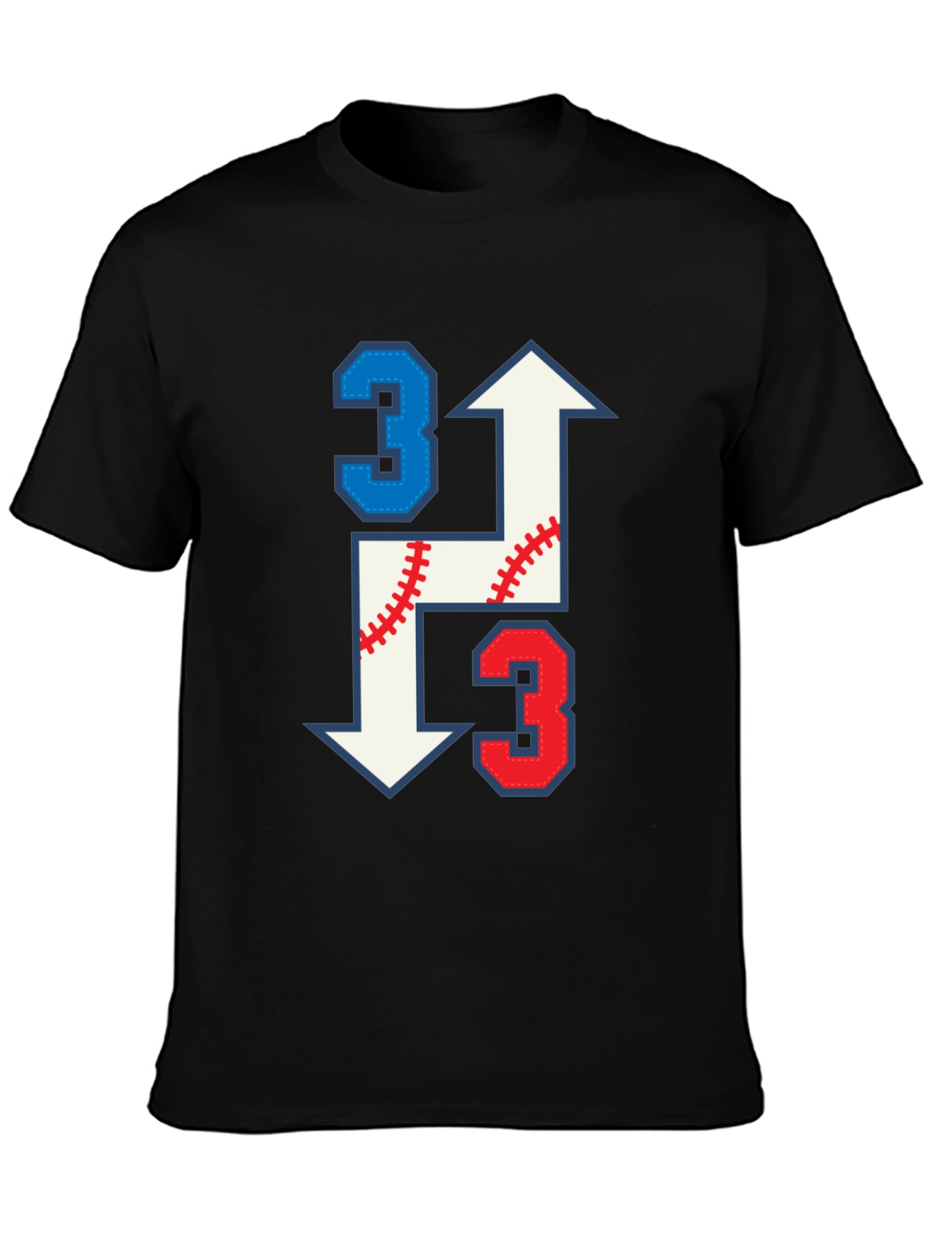 Baseball Arrow Number 3 T-Shirt
