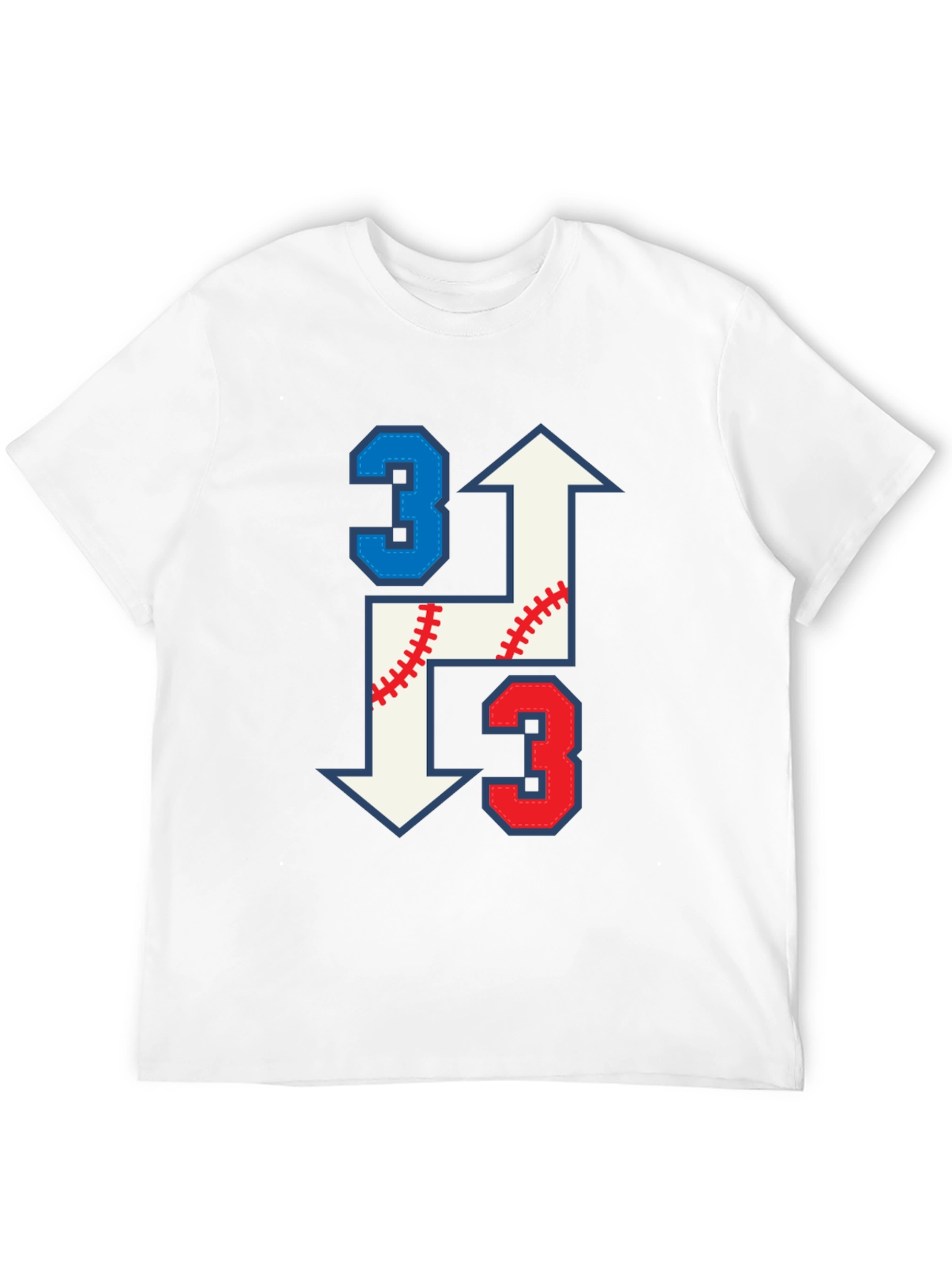 Baseball Arrow Number 3 T-Shirt
