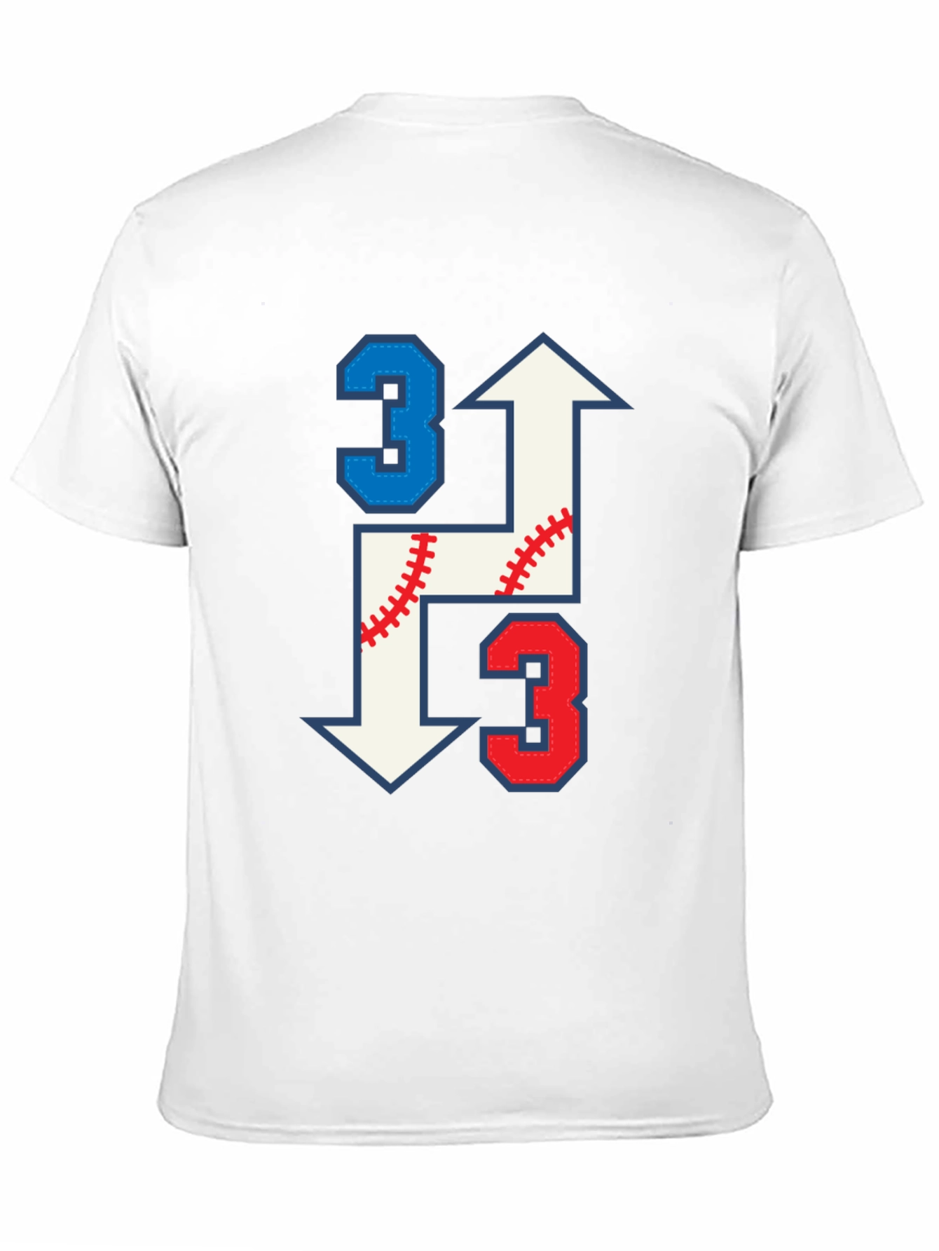 Baseball Arrow Number 3 T-Shirt