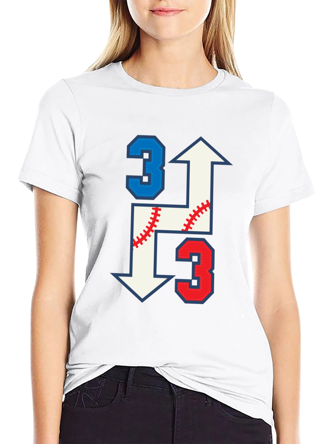 Baseball Arrow Number 3 T-Shirt