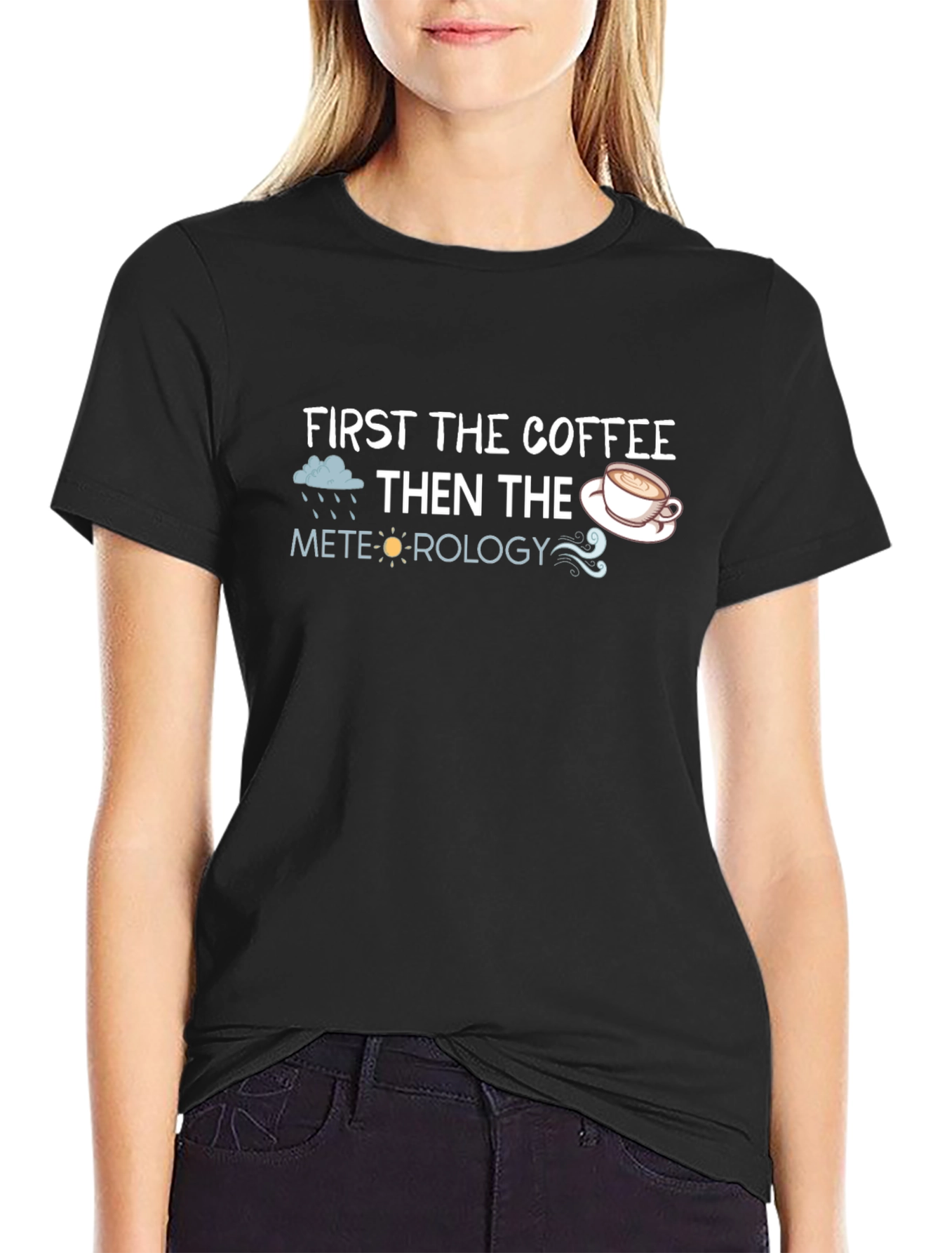 Coffee & Meteorology T-Shirt Funny Weather Tee