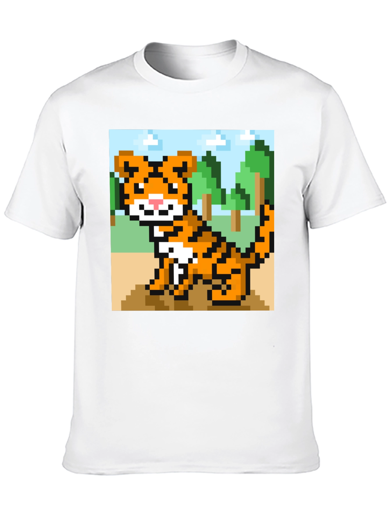 Pixel Tiger Graphic Tee