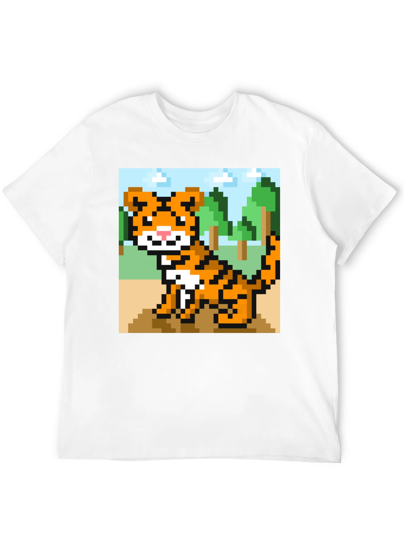 Pixel Tiger Graphic Tee