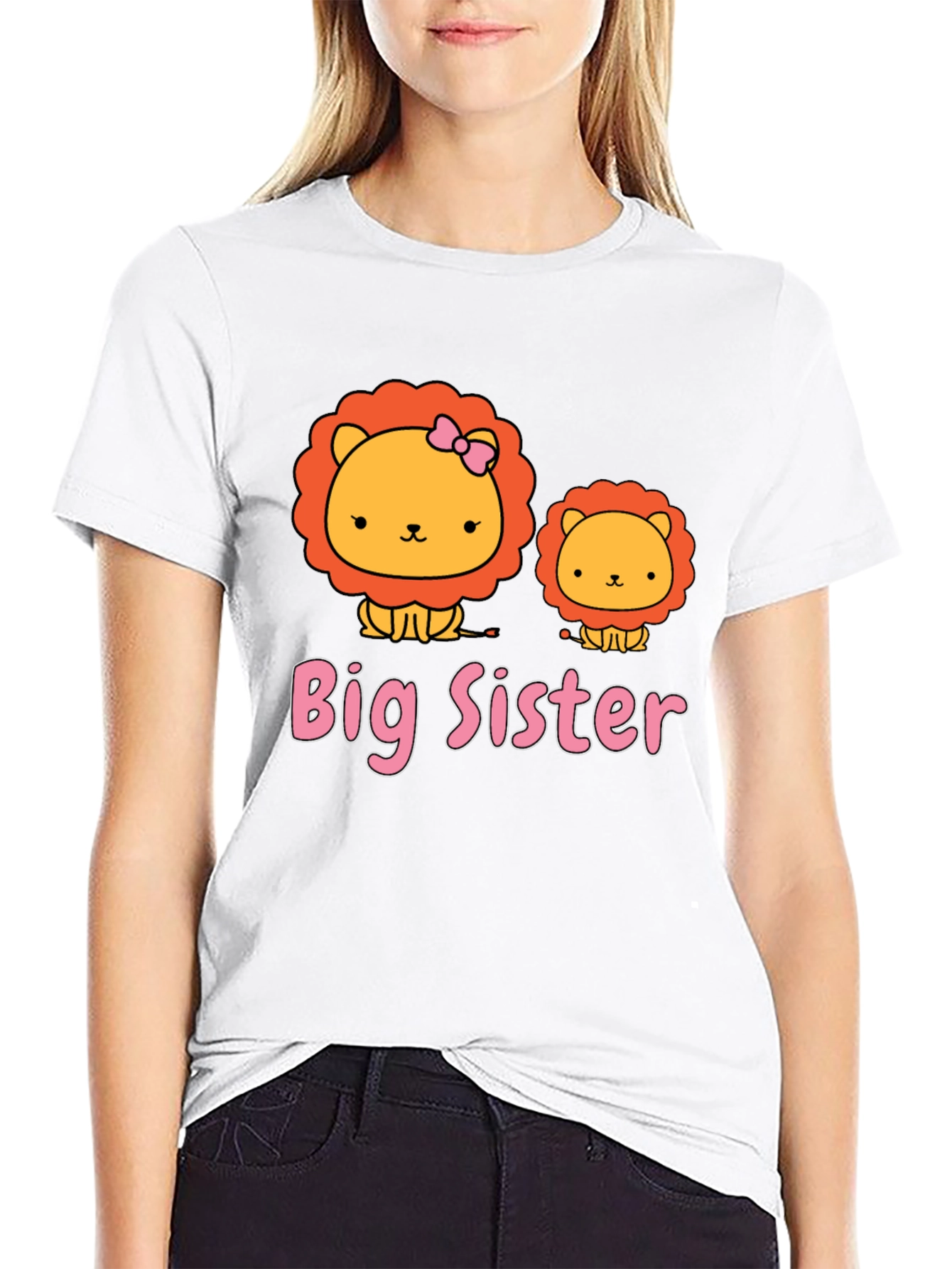 Big Sister Lion Graphic T-Shirt