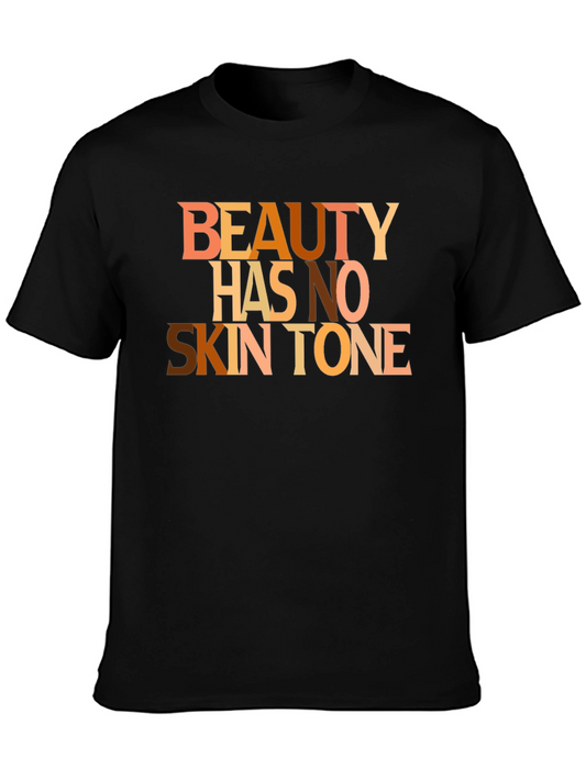 Beauty Has No Skin Tone Graphic Tee - Black