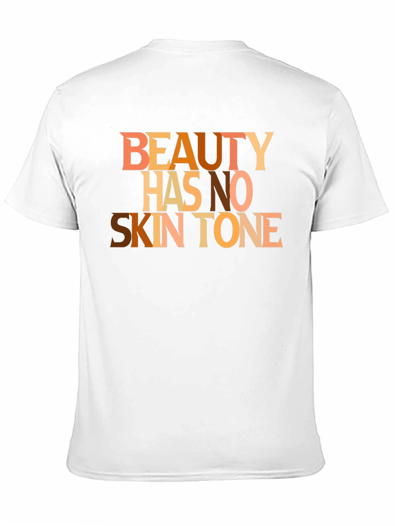 Beauty Has No Skin Tone Graphic Tee - Black