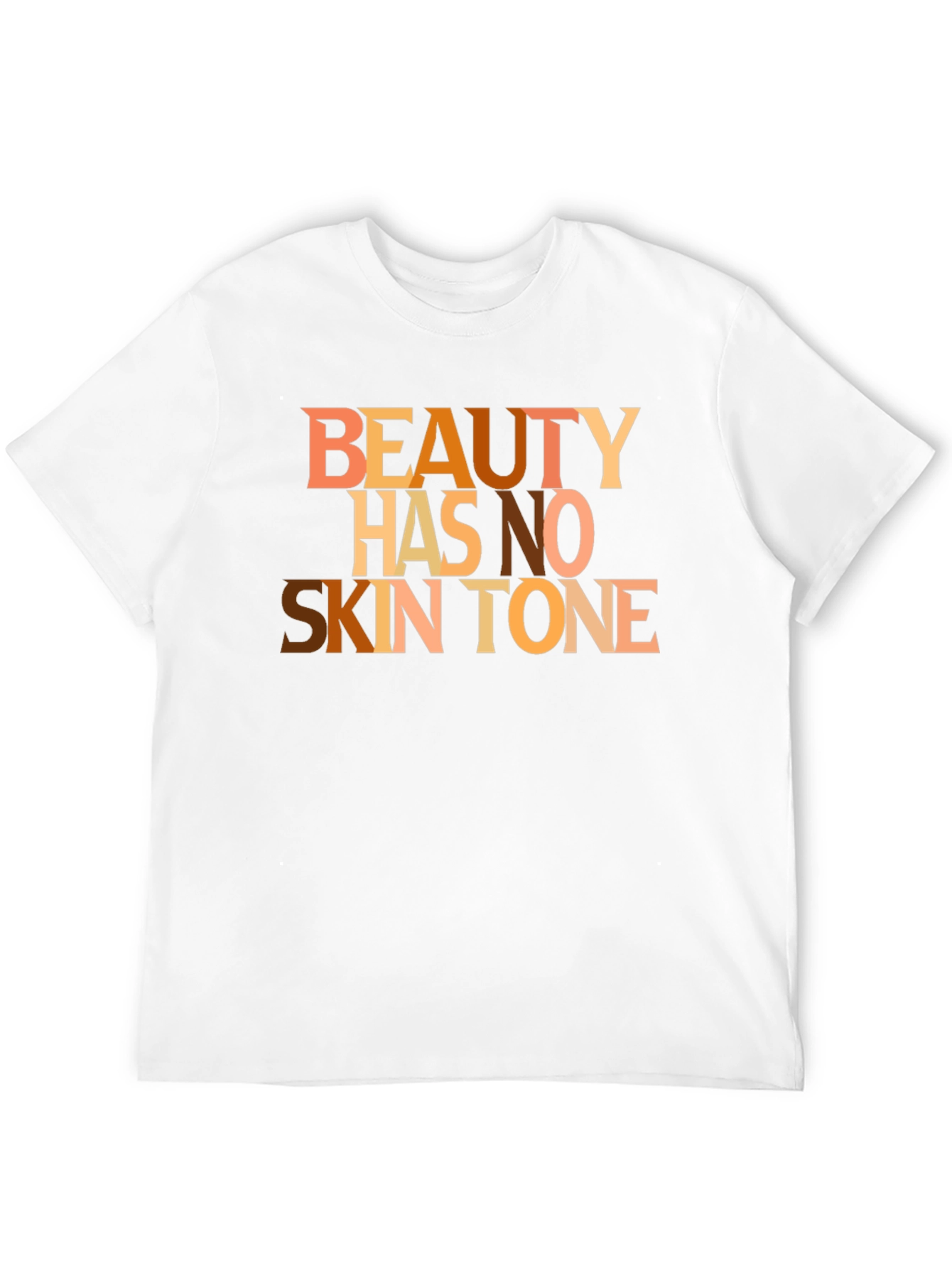 Beauty Has No Skin Tone Graphic Tee - Black
