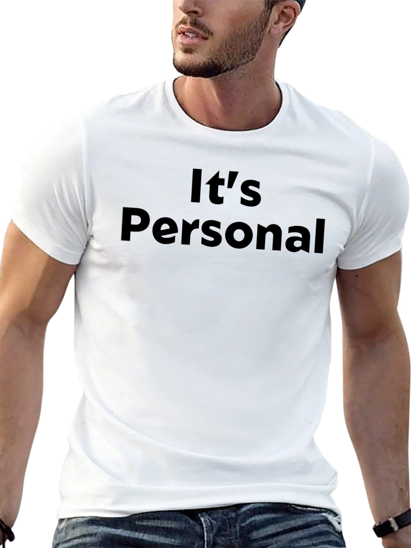 Its Personal Graphic Tee - Premium Black T-Shirt