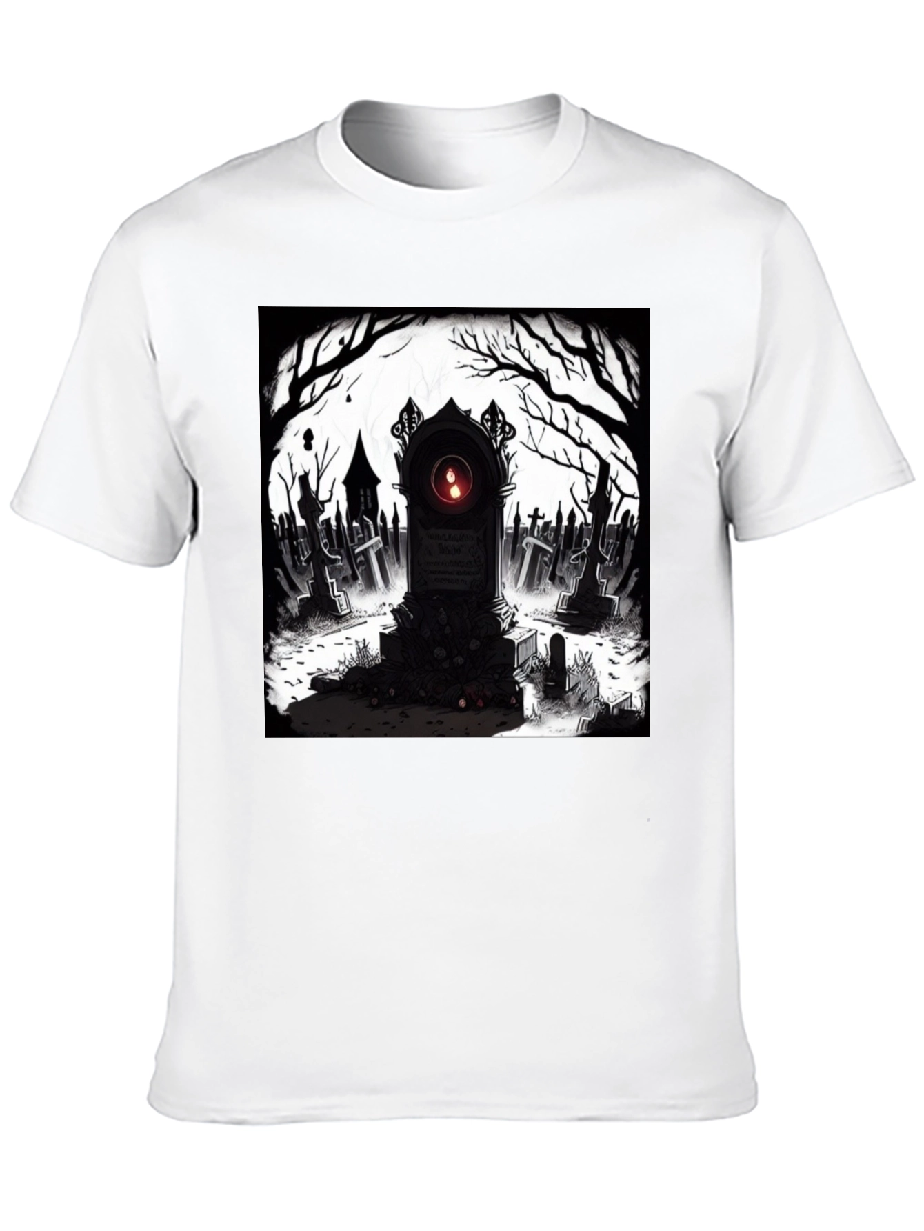 Graveyard T-Shirt: Spooky Tombstone Design