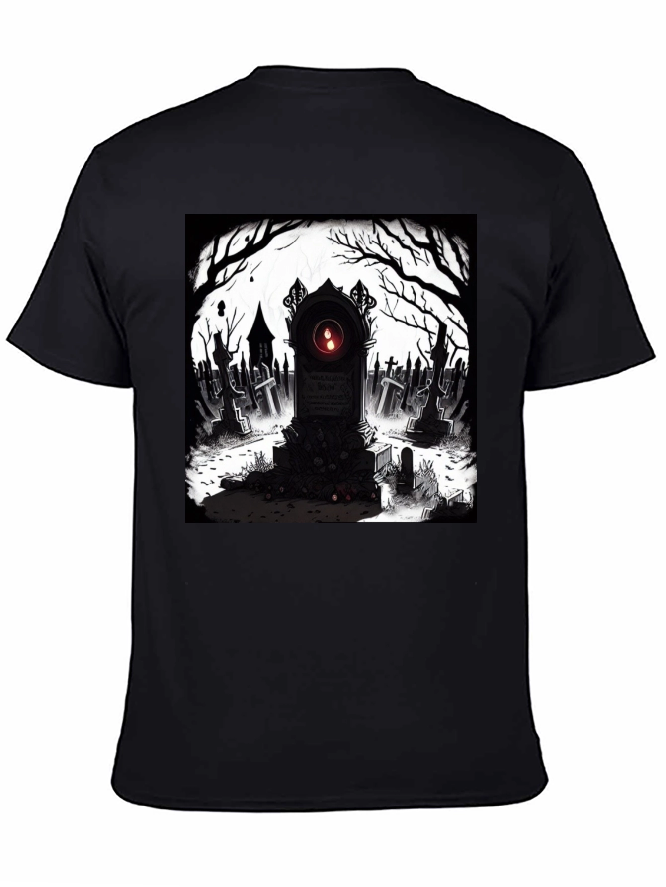 Graveyard T-Shirt: Spooky Tombstone Design