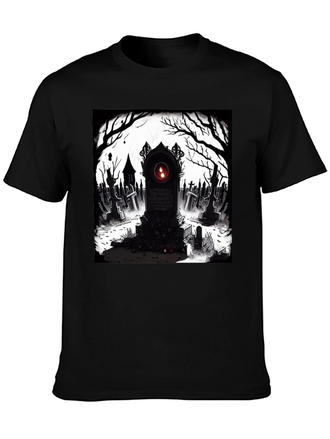Graveyard T-Shirt: Spooky Tombstone Design