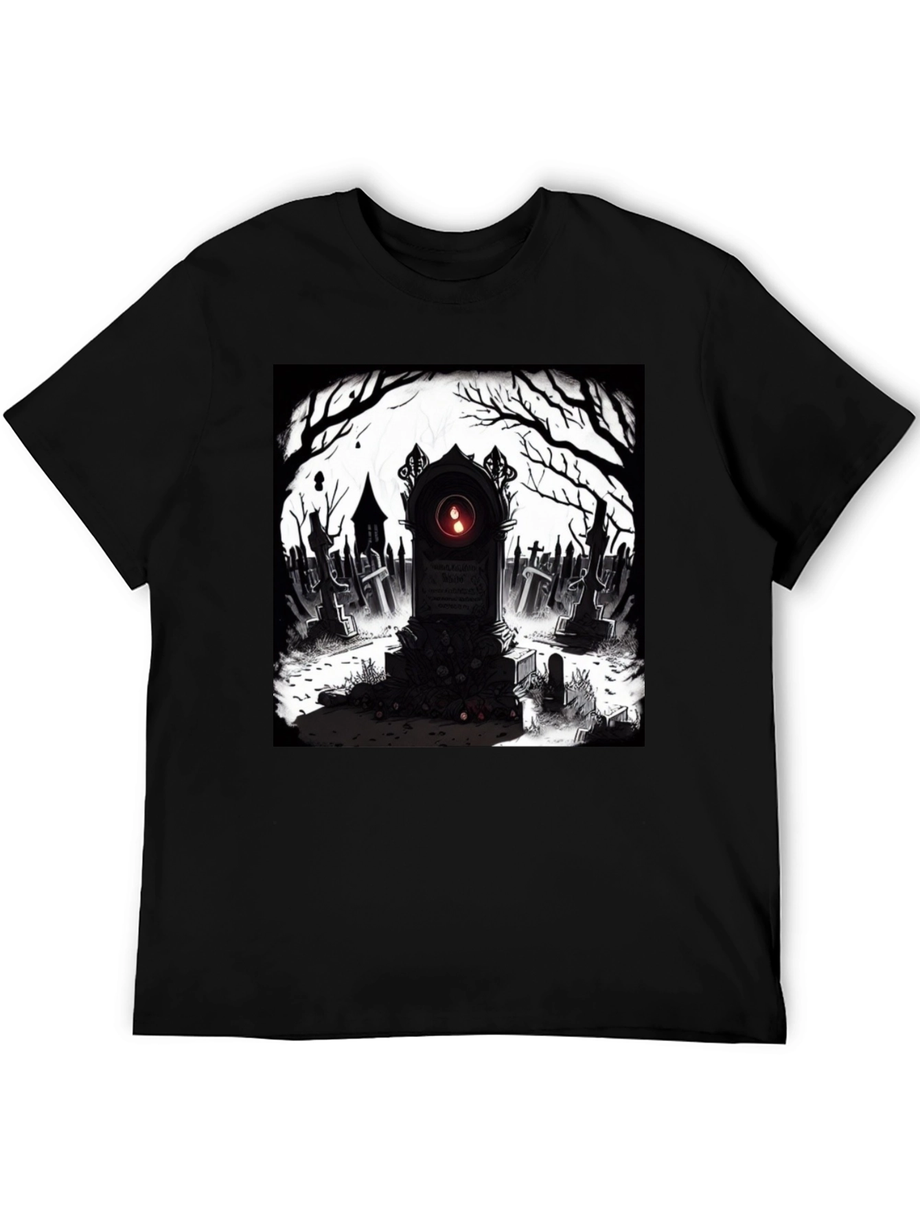 Graveyard T-Shirt: Spooky Tombstone Design