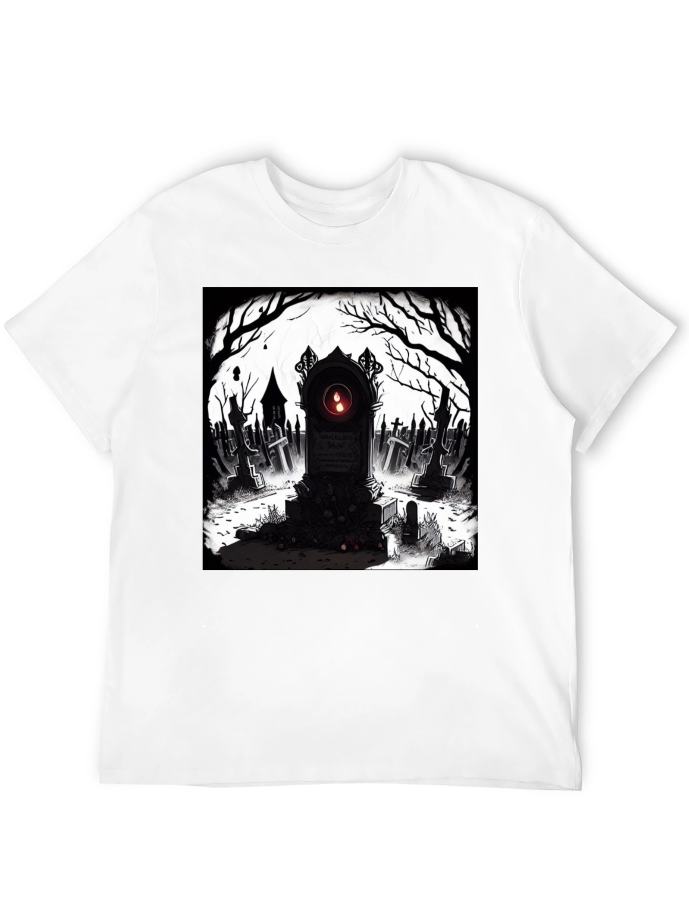 Graveyard T-Shirt: Spooky Tombstone Design