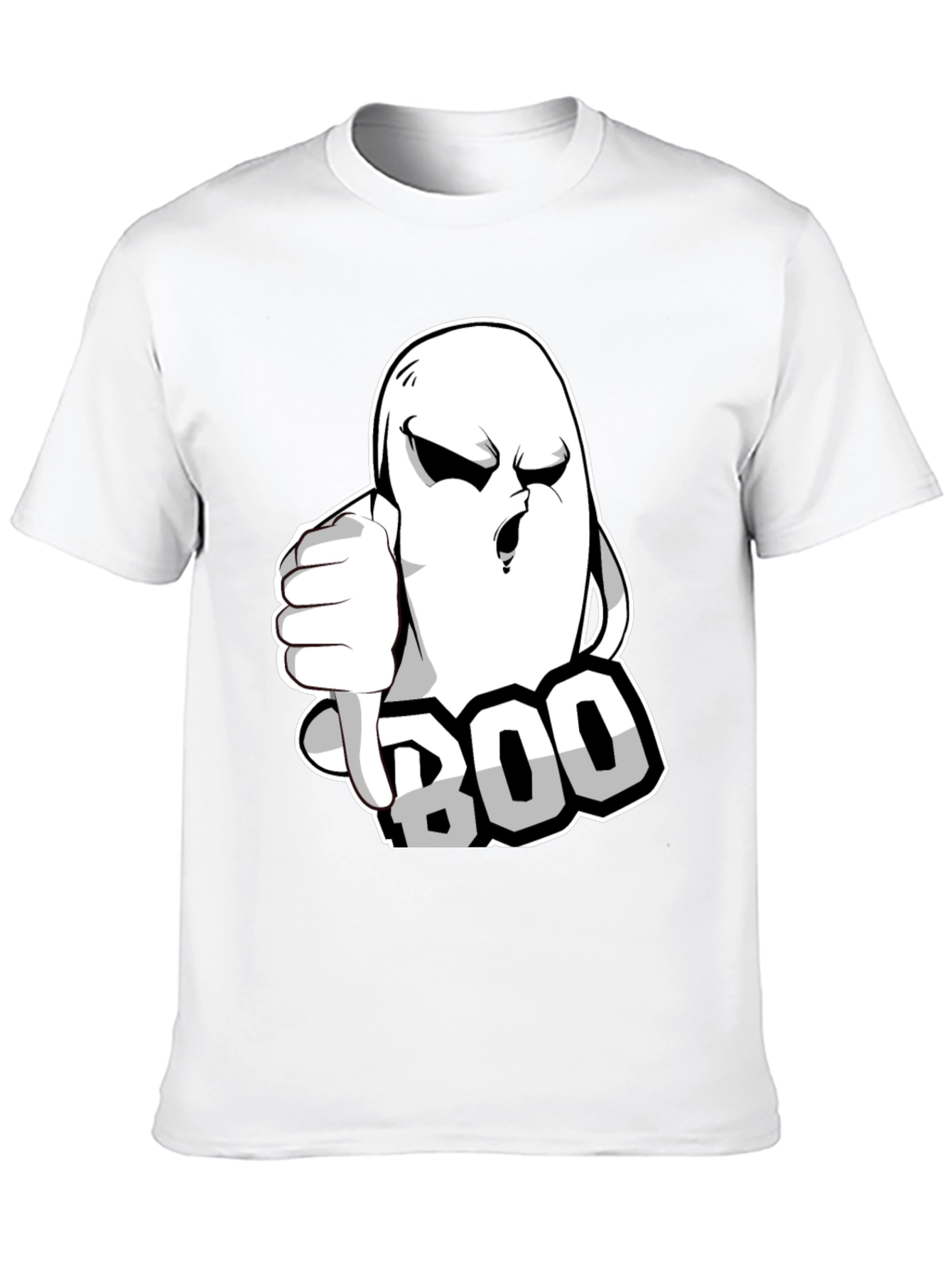 Boo! Ghost Graphic T-Shirt - Halloween Spooktacular