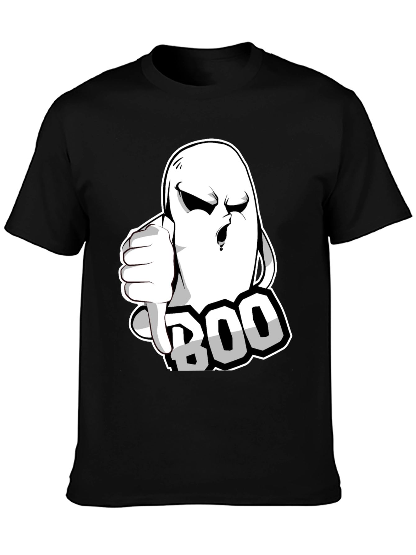 Boo! Ghost Graphic T-Shirt - Halloween Spooktacular