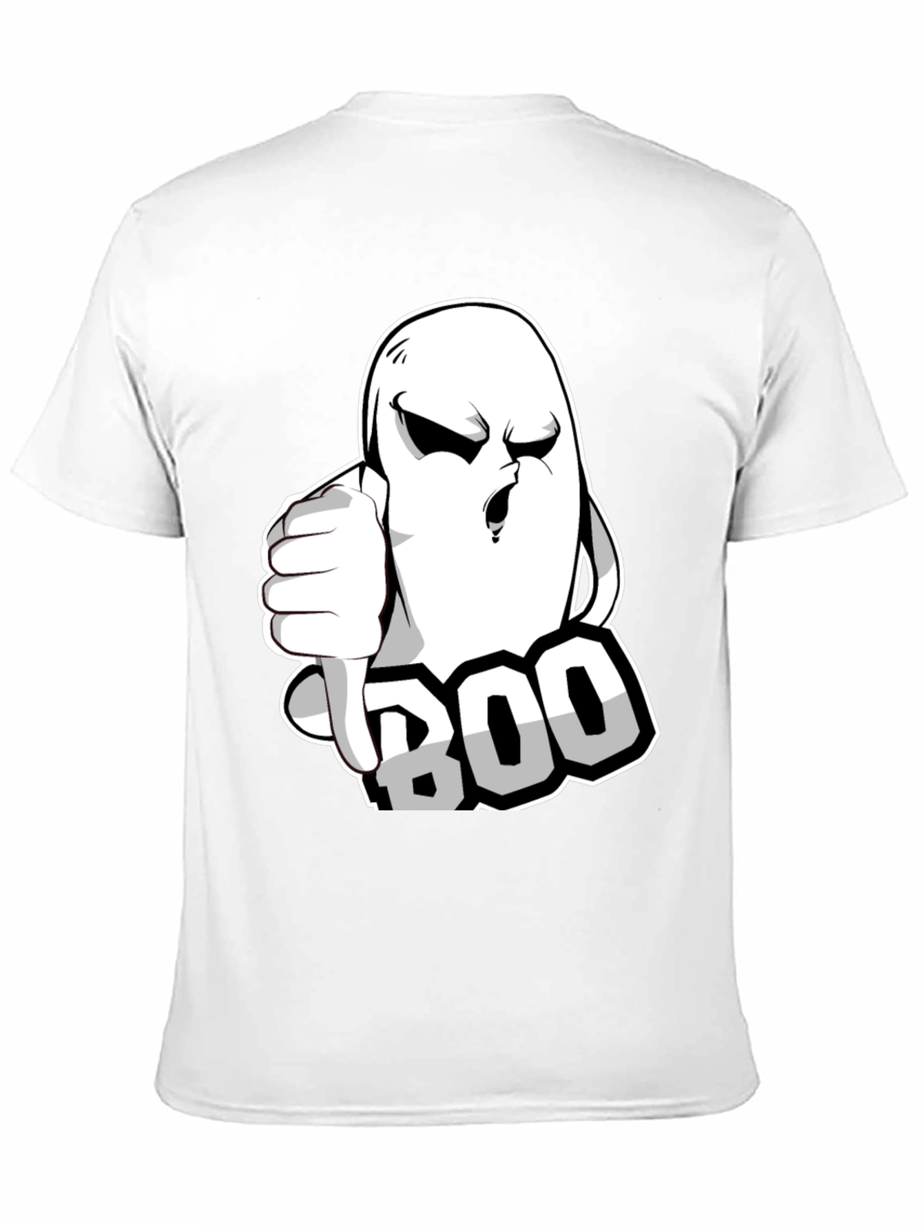 Boo! Ghost Graphic T-Shirt - Halloween Spooktacular