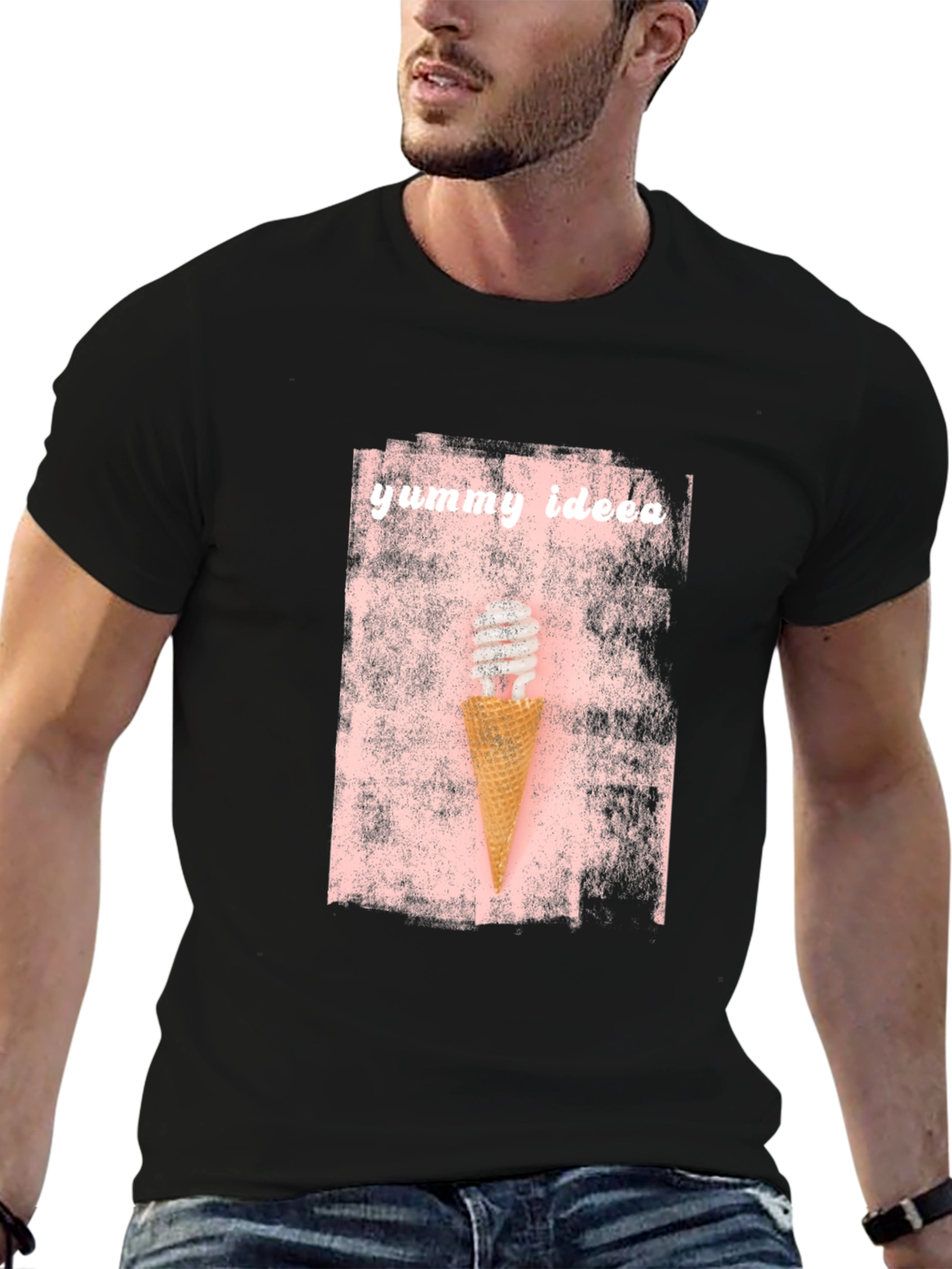 Yummy Idea T-Shirt - Unique Ice Cream Cone Design