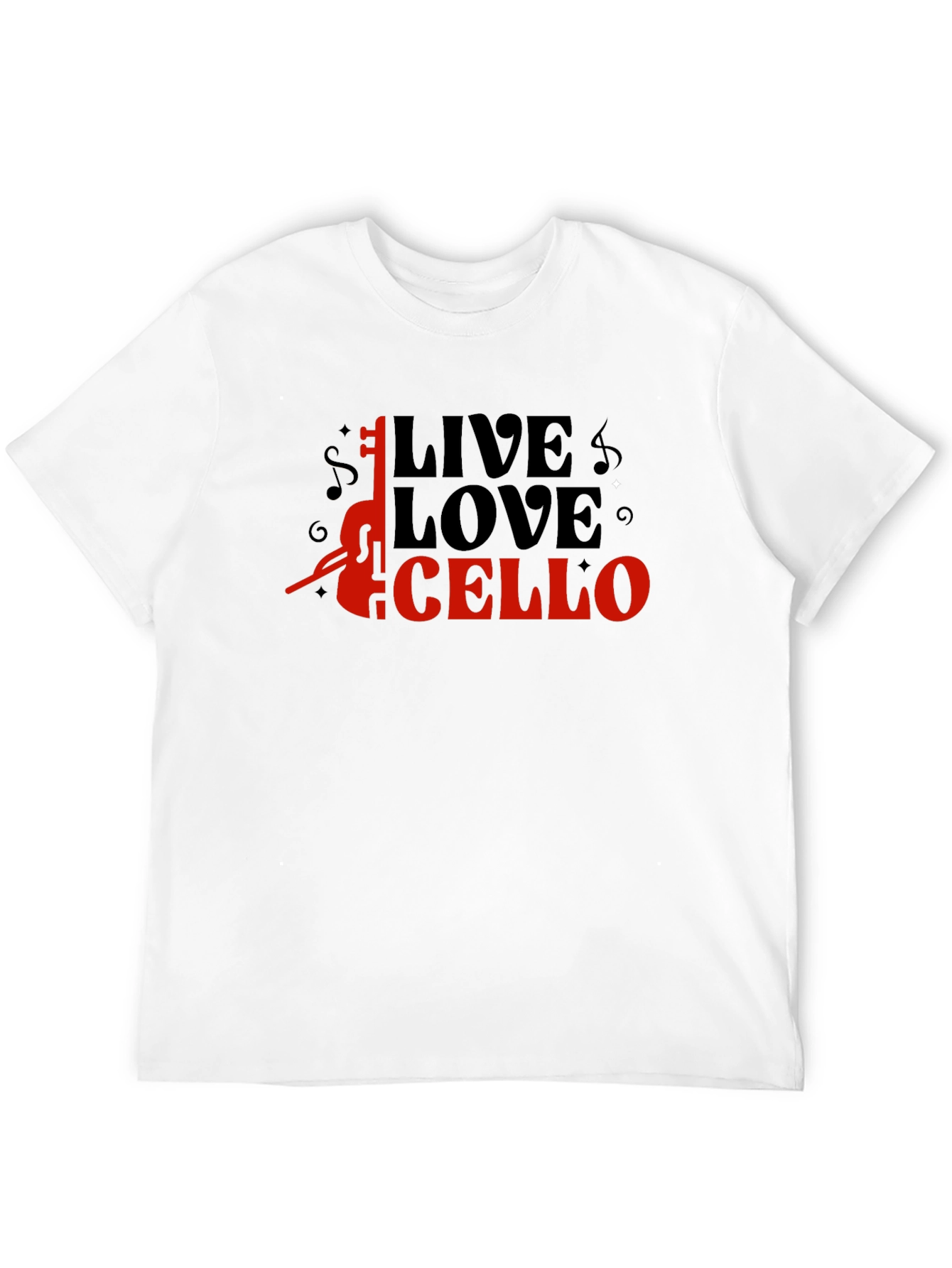 Live Love Cello Graphic T-Shirt