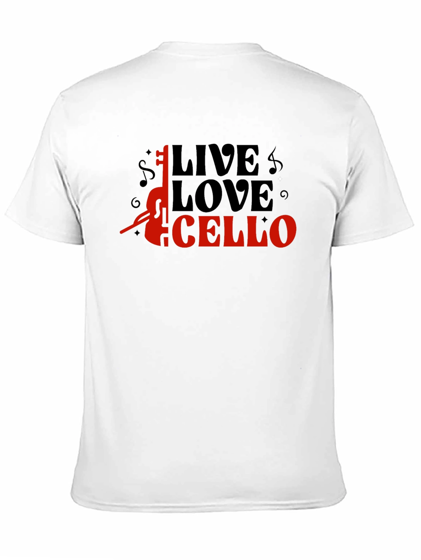 Live Love Cello Graphic T-Shirt