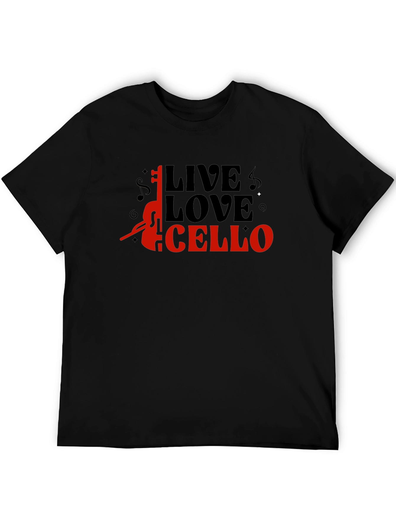 Live Love Cello Graphic T-Shirt