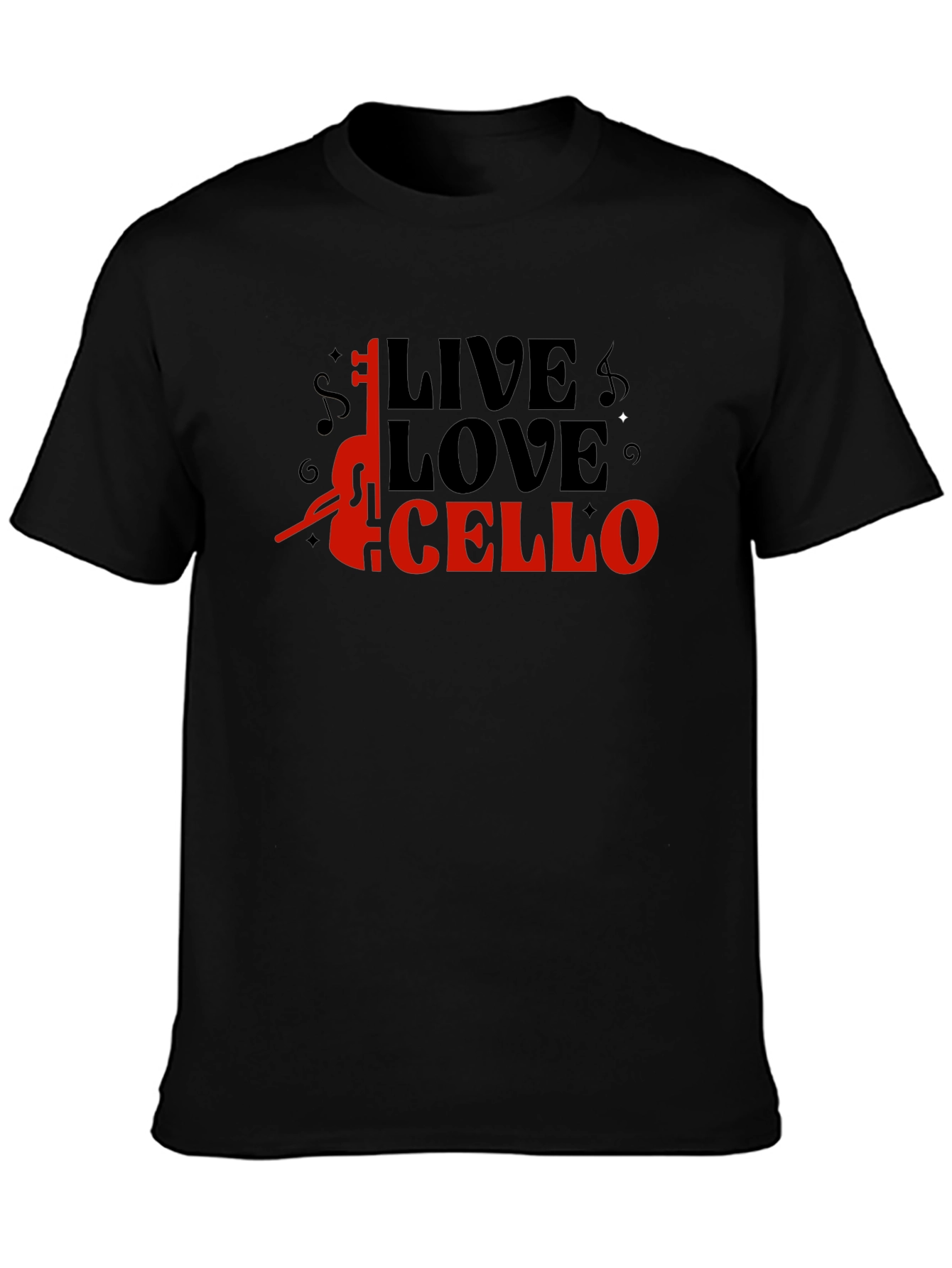 Live Love Cello Graphic T-Shirt