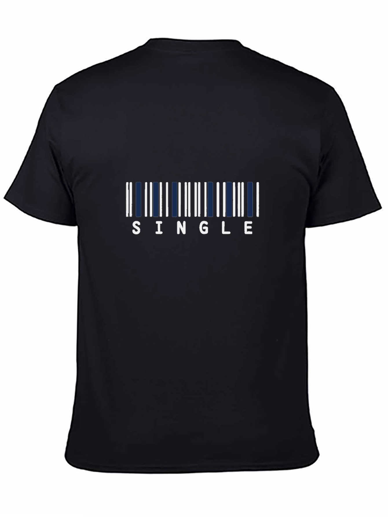 Single Barcode Graphic T-Shirt - Bold & Playful Design