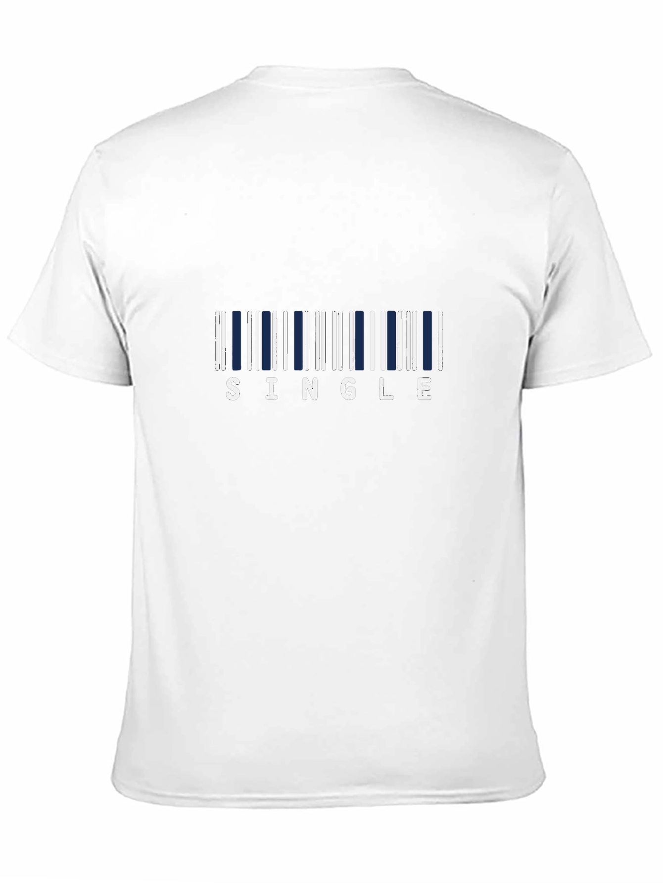 Single Barcode Graphic T-Shirt - Bold & Playful Design