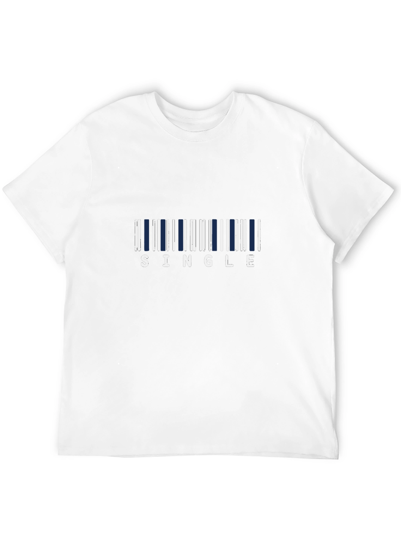Single Barcode Graphic T-Shirt - Bold & Playful Design