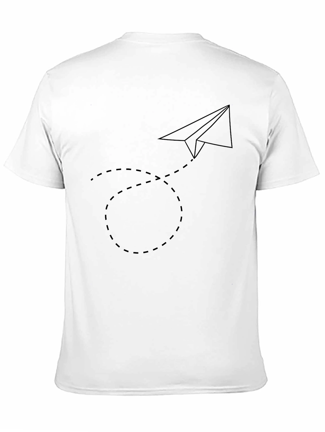 Paper Airplane Tee - Black Minimalist Design