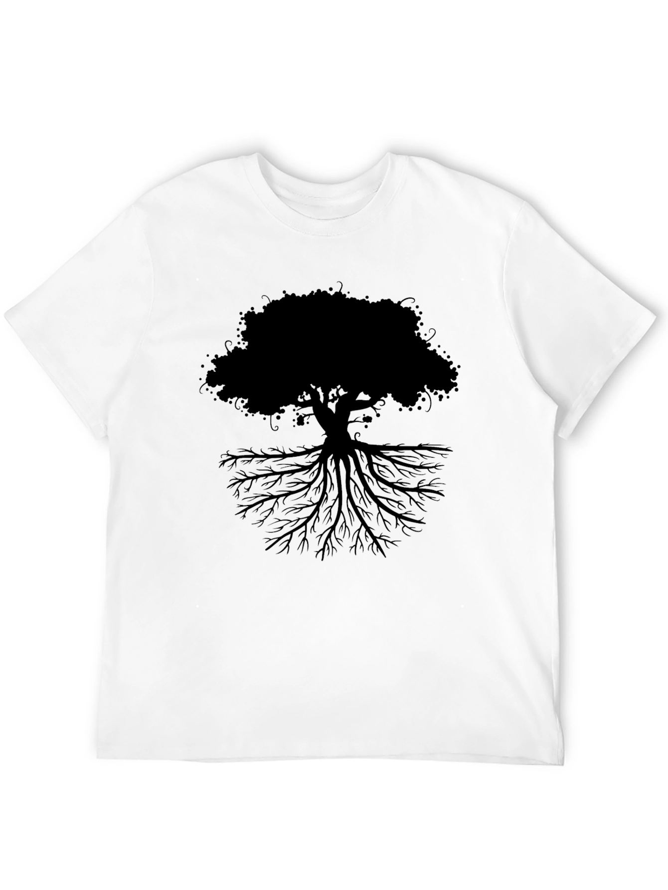 Tree of Life Graphic Tee - Black Cotton Blend