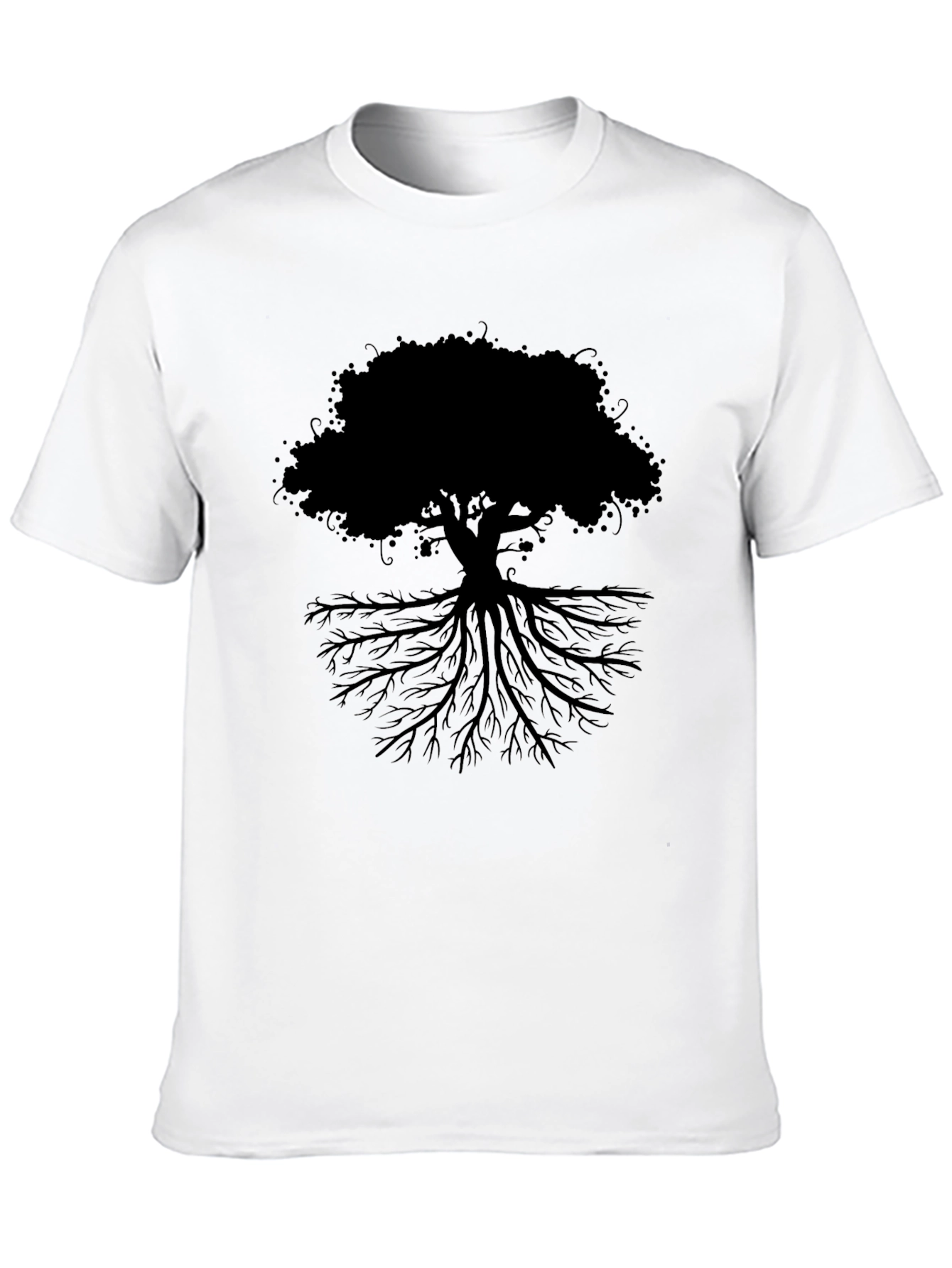Tree of Life Graphic Tee - Black Cotton Blend