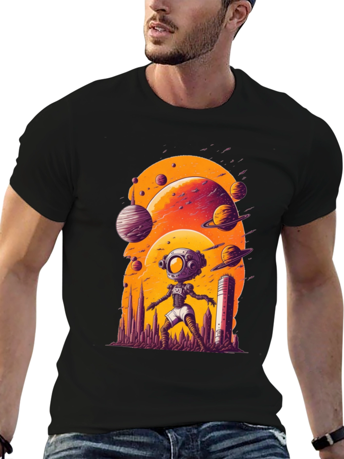 Sci-Fi Planet T-Shirt