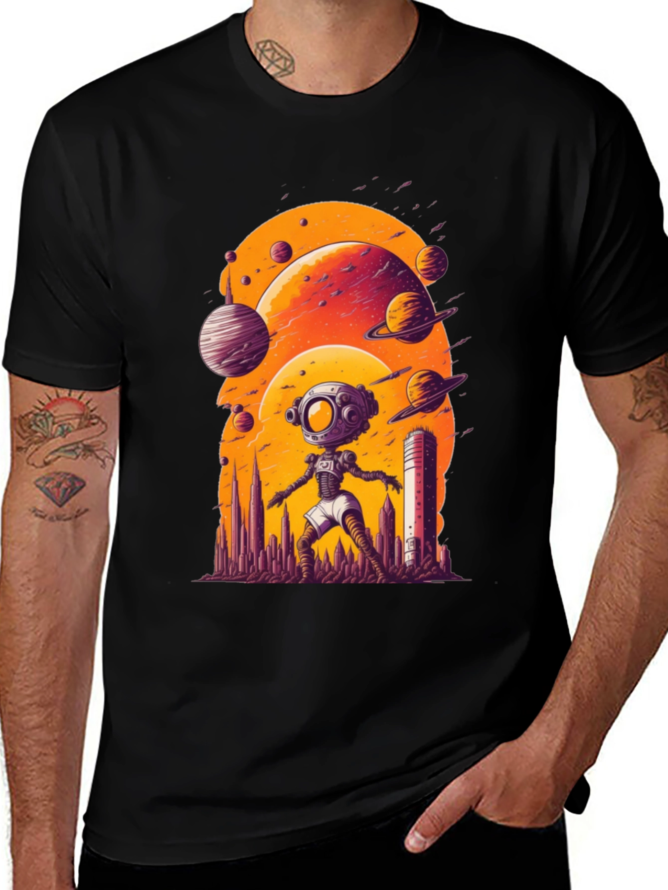 Sci-Fi Planet T-Shirt
