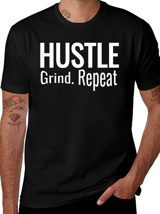Hustle Grind Repeat Graphic Tee