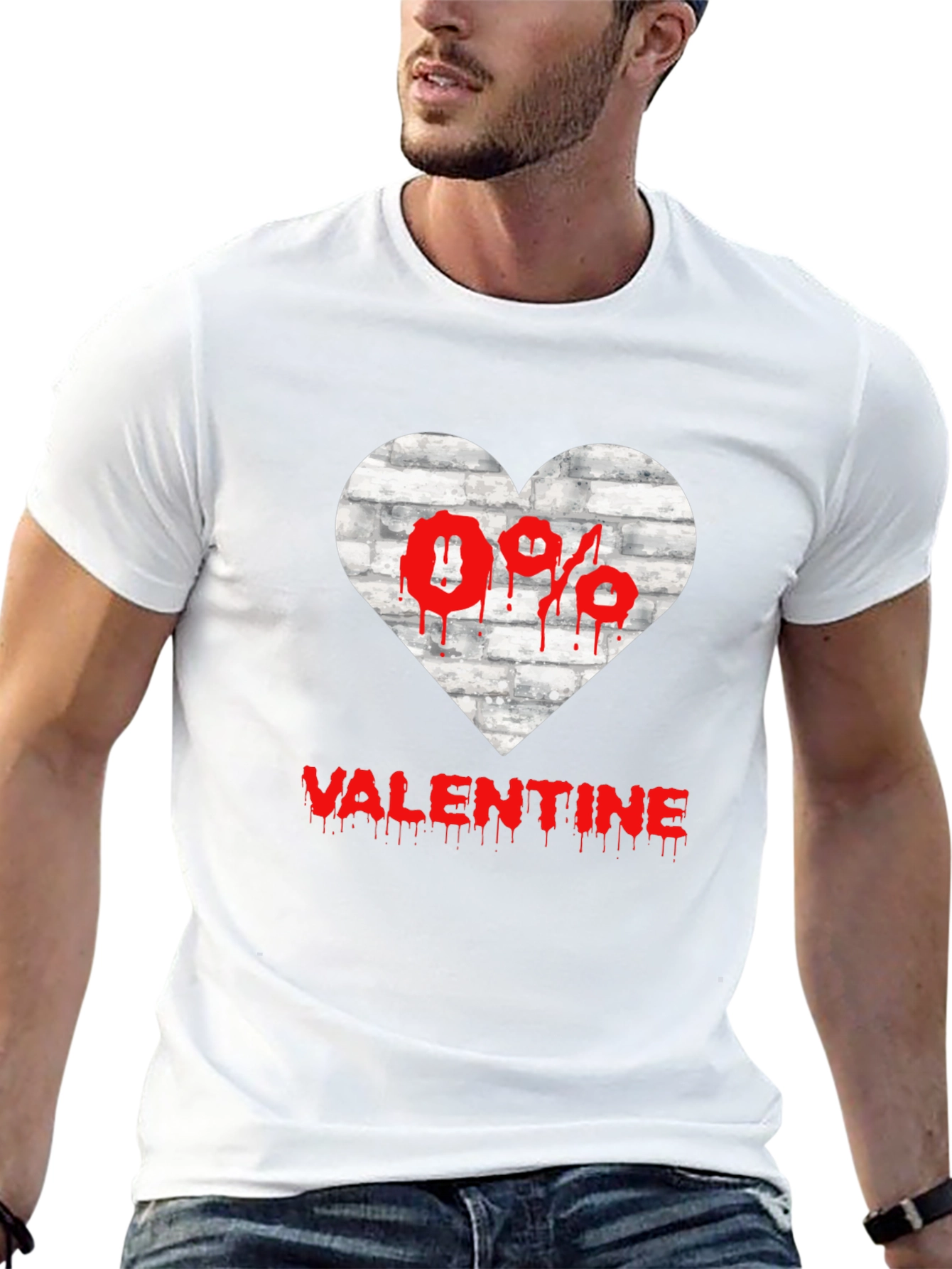 Anti Valentines Day Heart Graphic T-Shirt